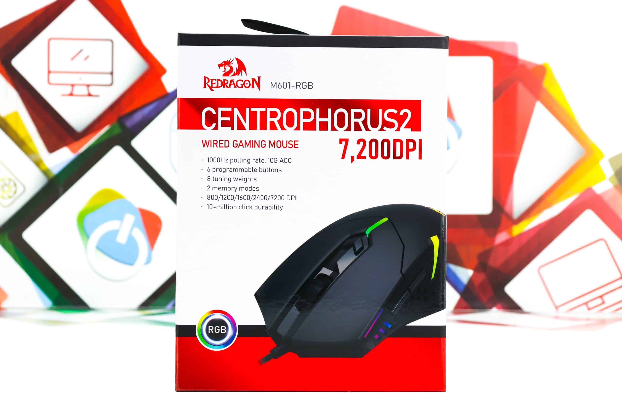 Gaming miš Redragon Centrophorus 2 7200dpi M601-RGB