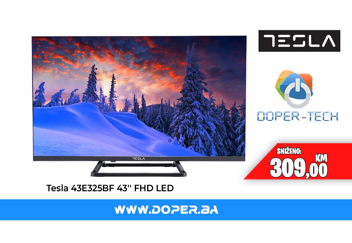 TV Tesla 43E325BF 43'' FHD