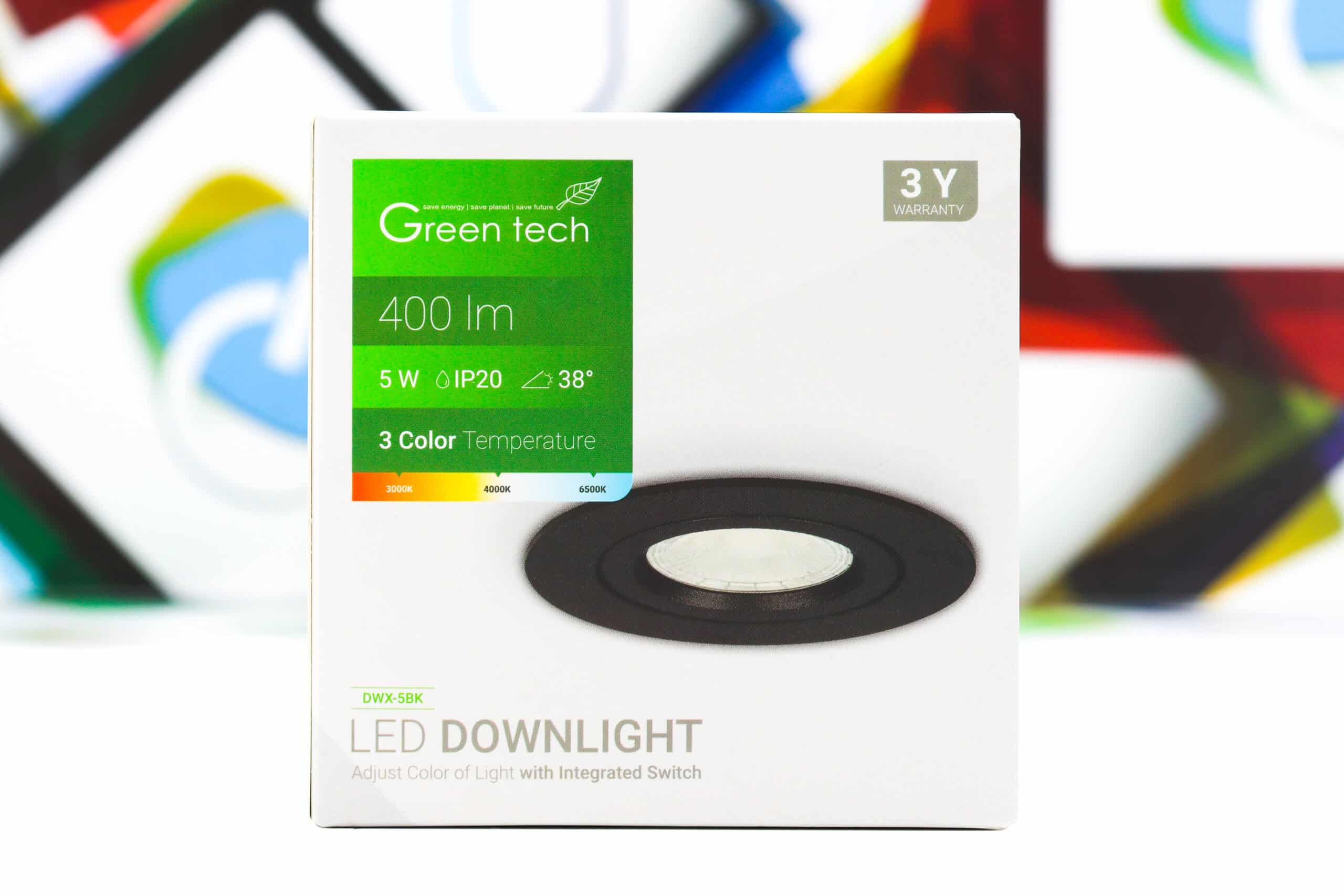 Ugradbena LED sijalica downlight Green Tech DWX-5BK 5W85mm