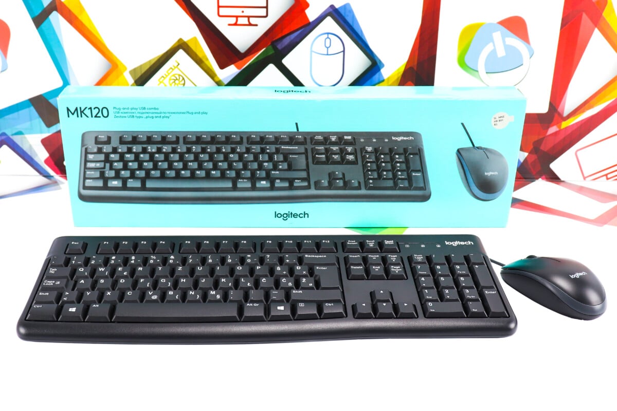 Tipkovnica i miš žičani set Logitech MK120