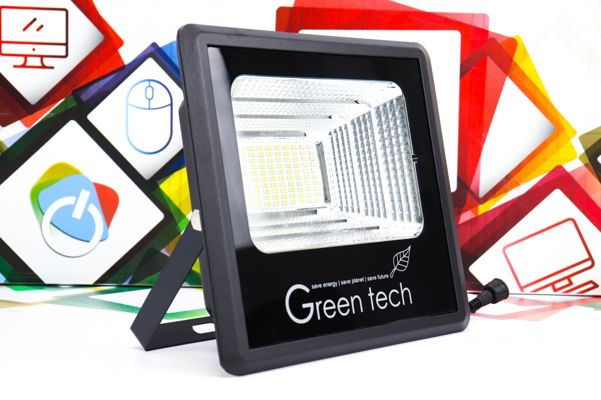 LED solarni reflektor 60W Green Tech SLF-60W-CW IP 65 - Slika 5