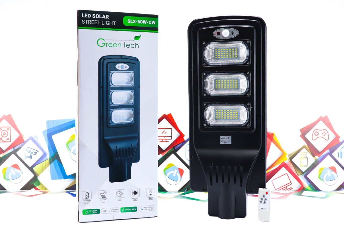 LED solarna ulična rasvjeta GreenTech SLX-60W-CW 60W