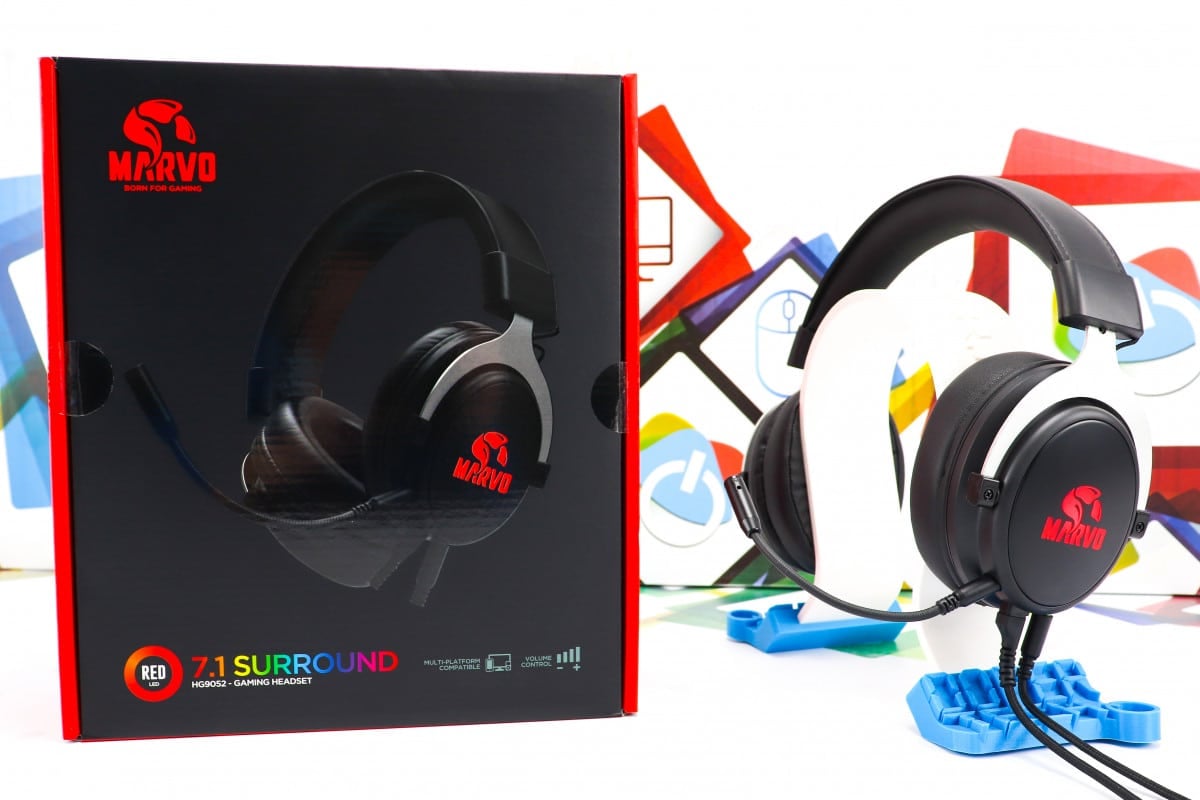 Gaming slušalice Marvo HG9052 Red 7.1