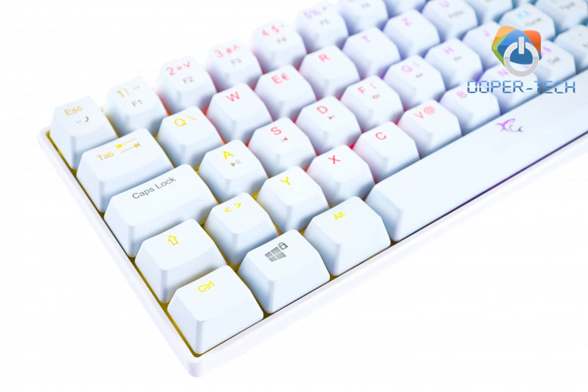 Gaming tipkovnica White Shark Shinobi mehanička LED RGB bijela brown switch - Slika 5