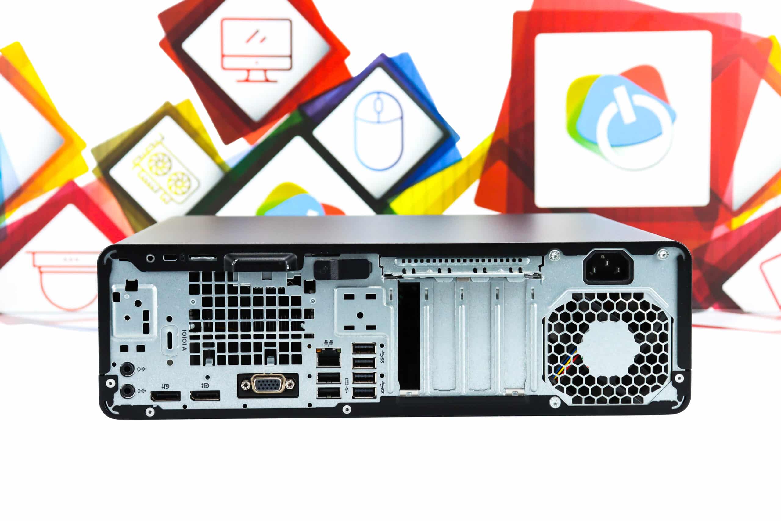 Office uredski set HP 800 G3 SFF + Fujitsu B27-8 TE Pro 27" - Slika 7