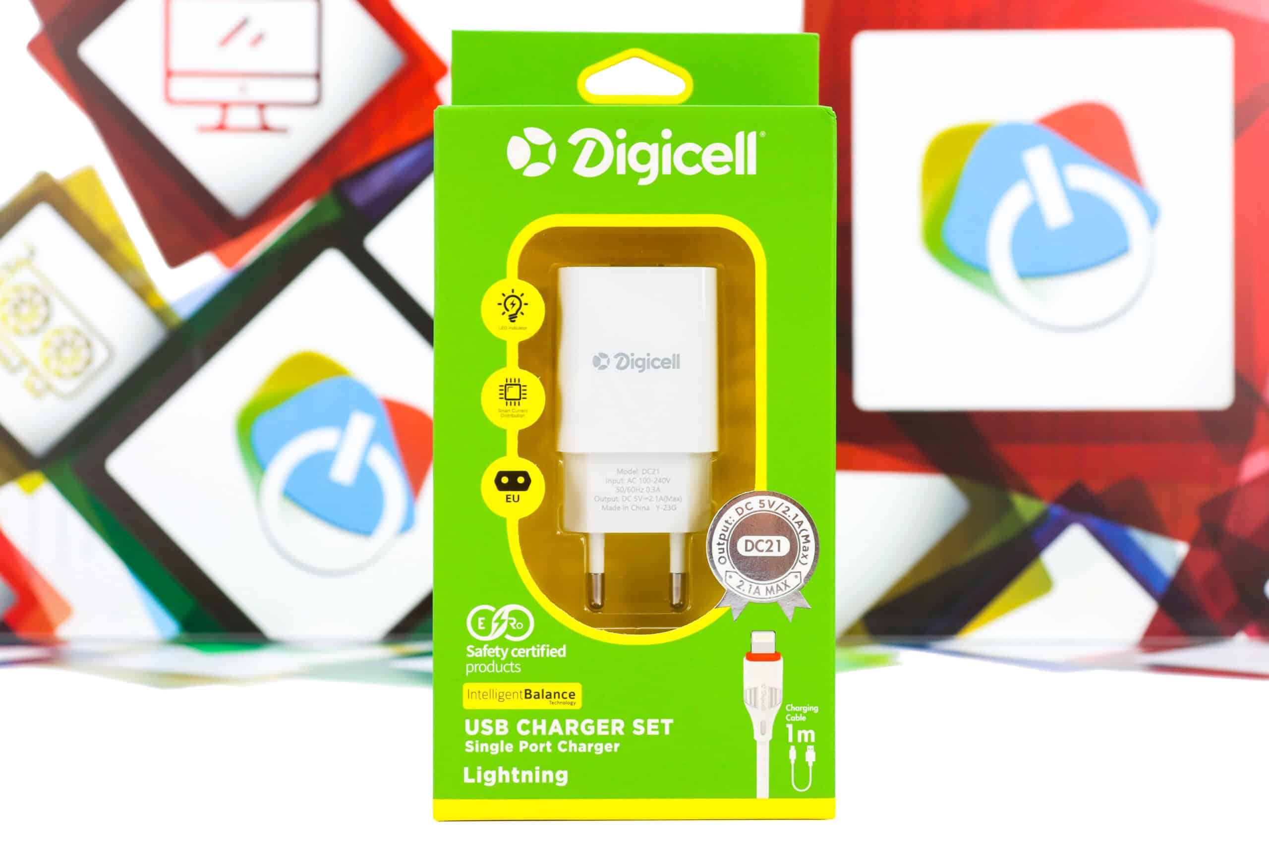 Kućni punjač s kablom Digicell DC21 5V 2.1A USB lightning