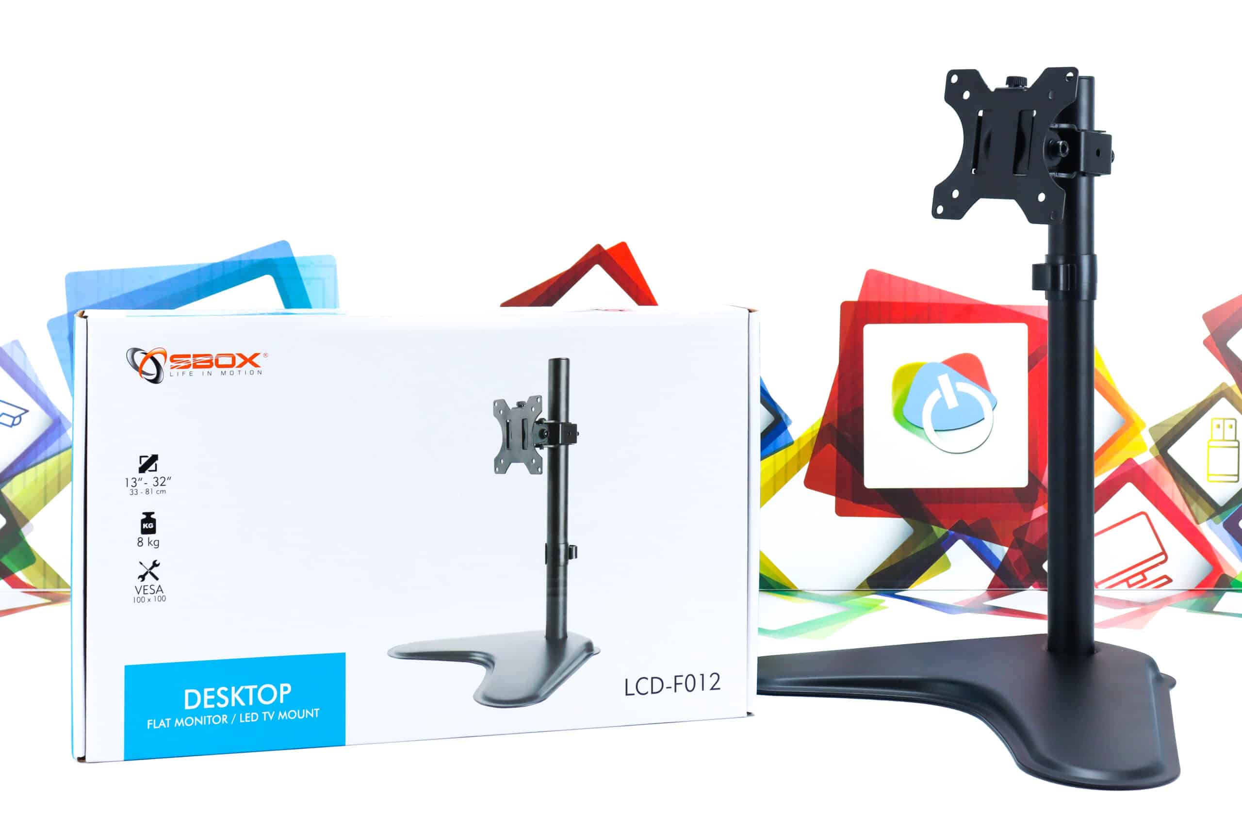 Nosač za monitor ili TV SBOX LCD-F012 13''-32''