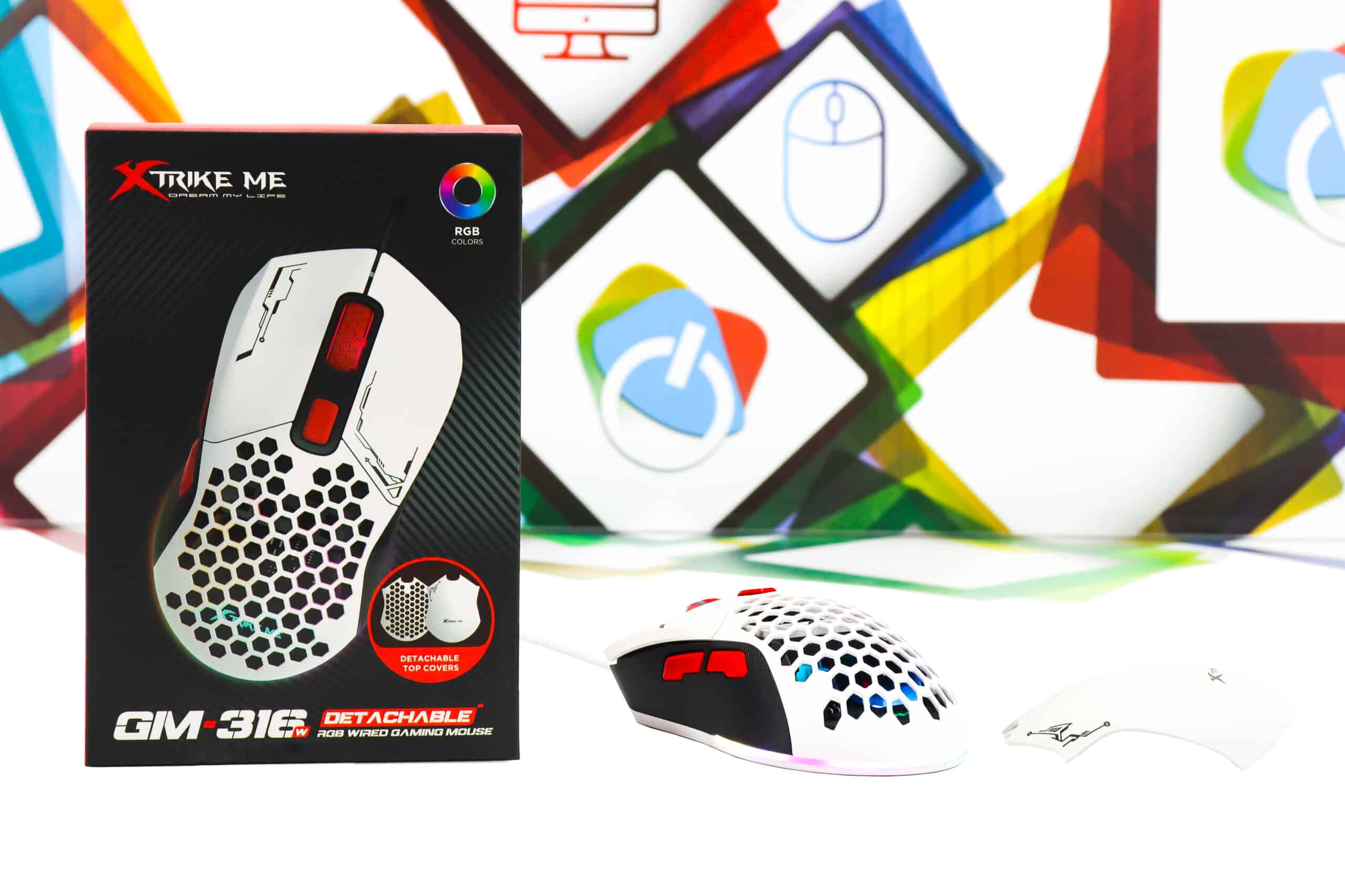 Gaming miš Xtrike Me GM-316W LED RGB 7200dpi