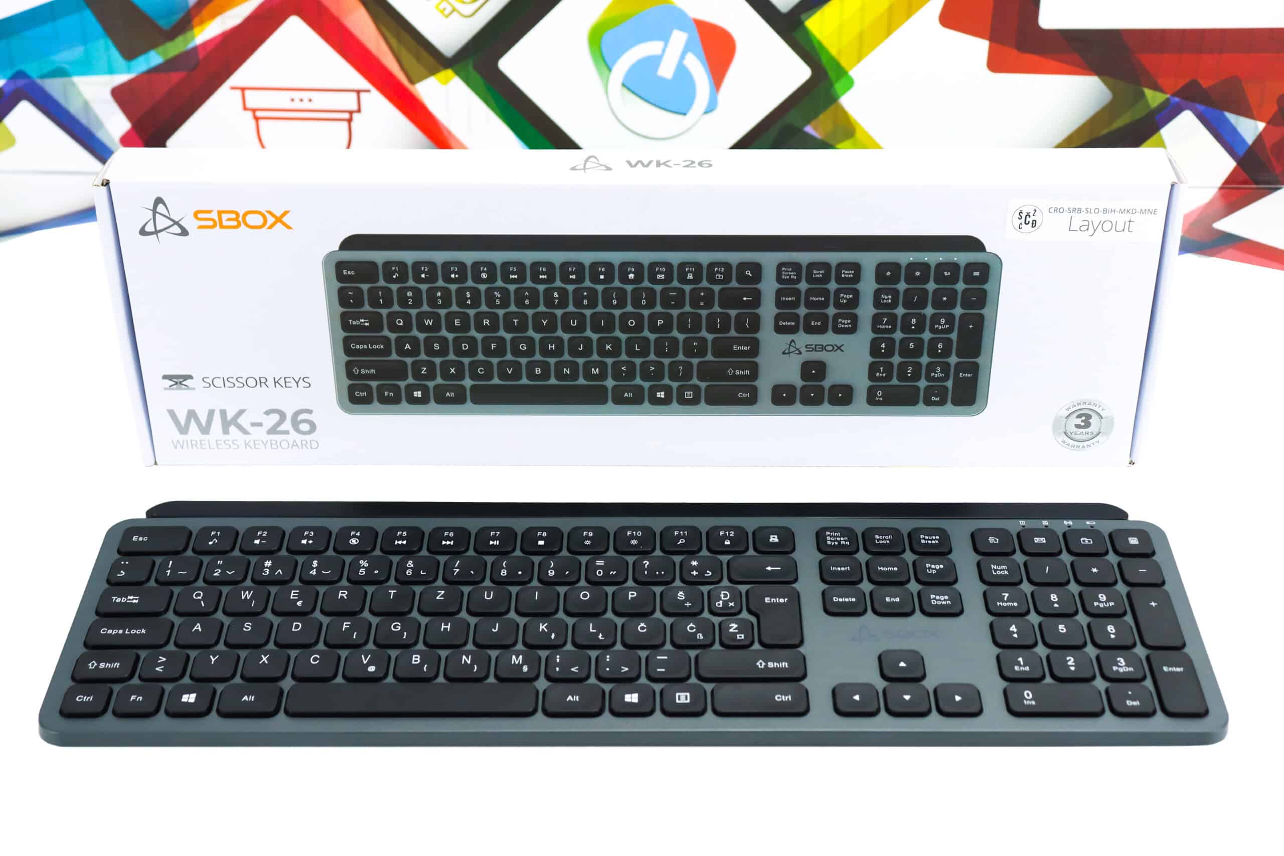 Tipkovnica bežična SBOX WK-26 wireless