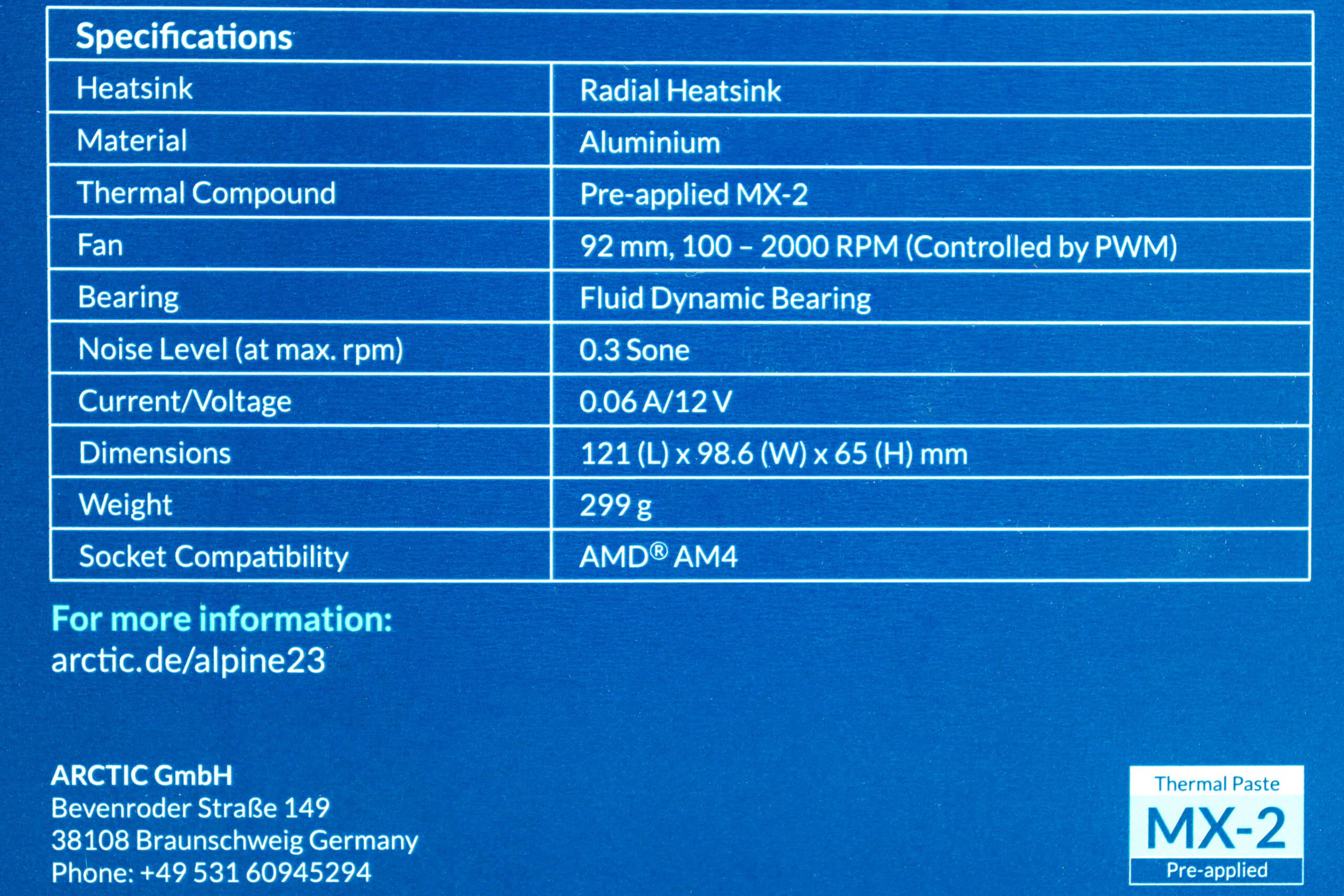 Cooler za CPU Arctic Alpine 23 AMD AM4 - Slika 2