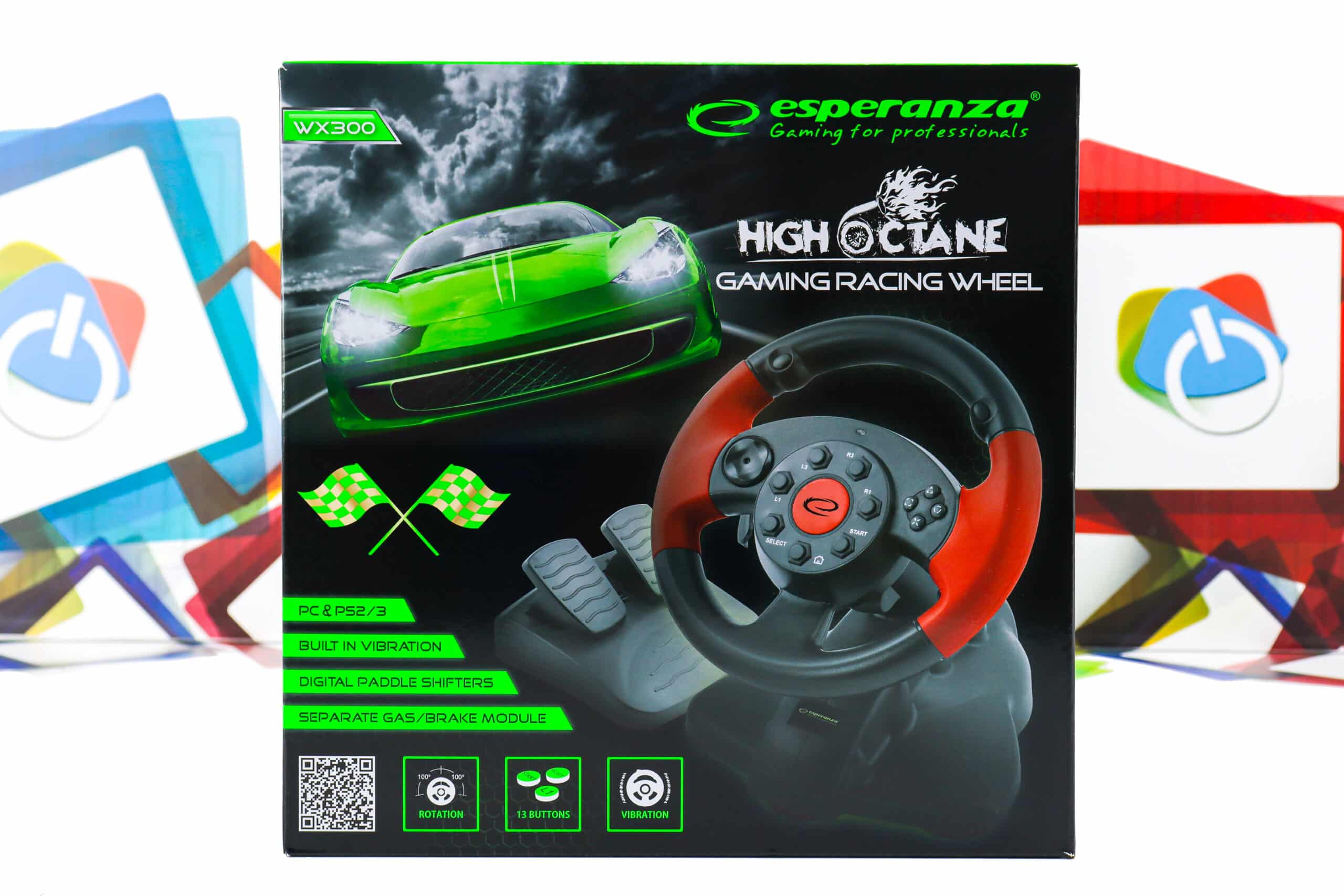 Volan za PC PS2 i PS3 Esperanza High Octane EG103 WX300