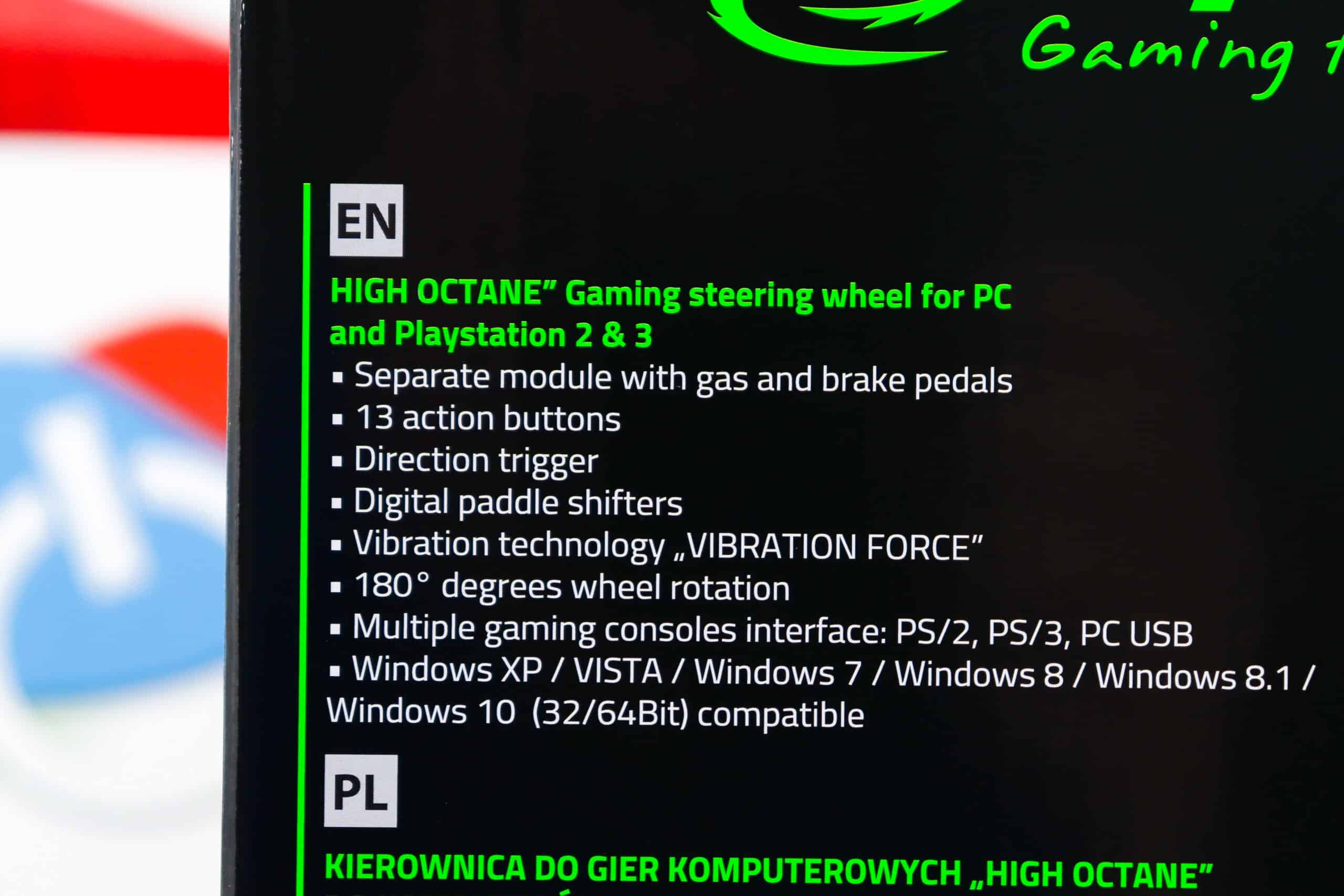 Volan za PC PS2 i PS3 Esperanza High Octane EG103 WX300 - Slika 2