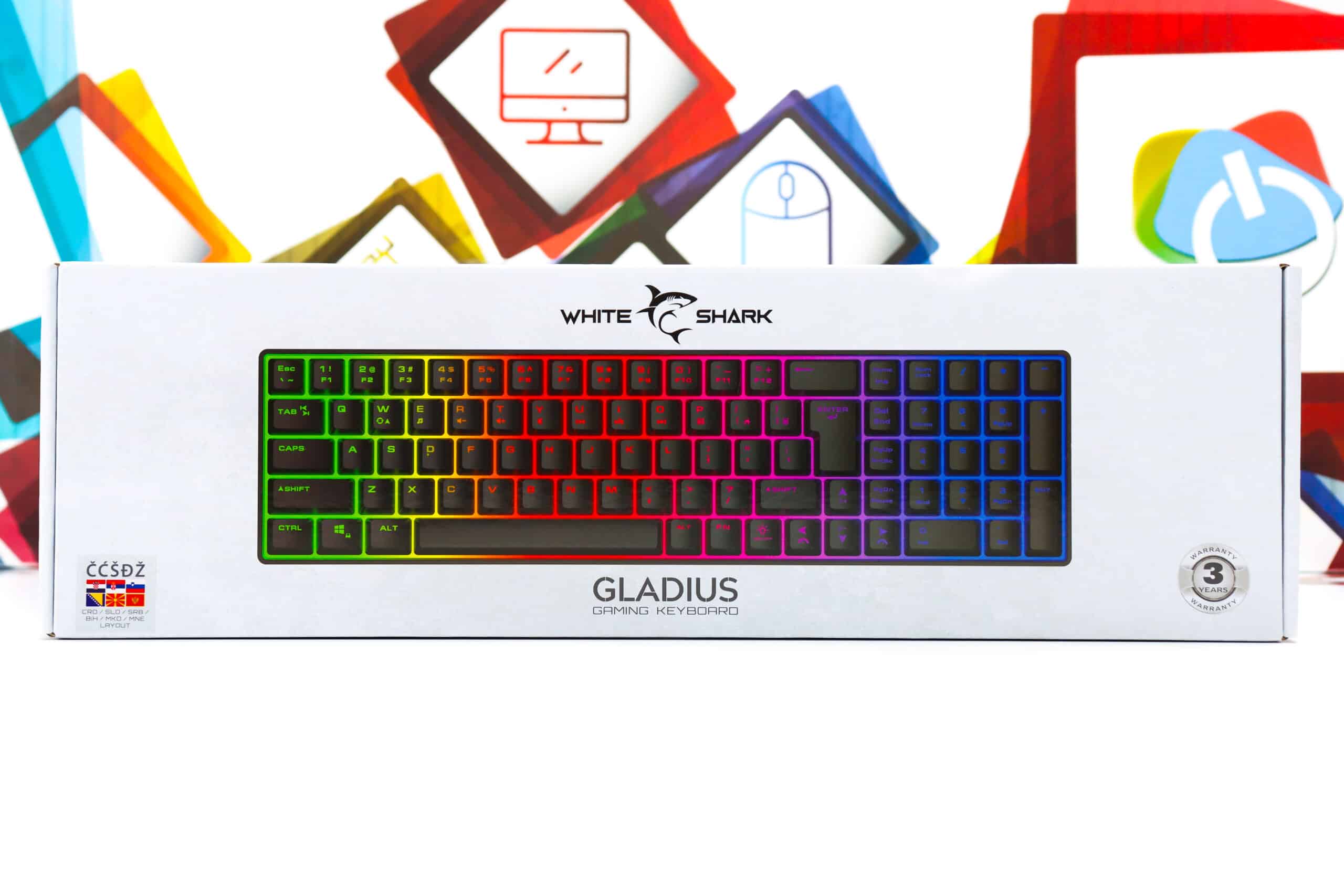 Gaming tipkovnica White Shark Gladius RGB