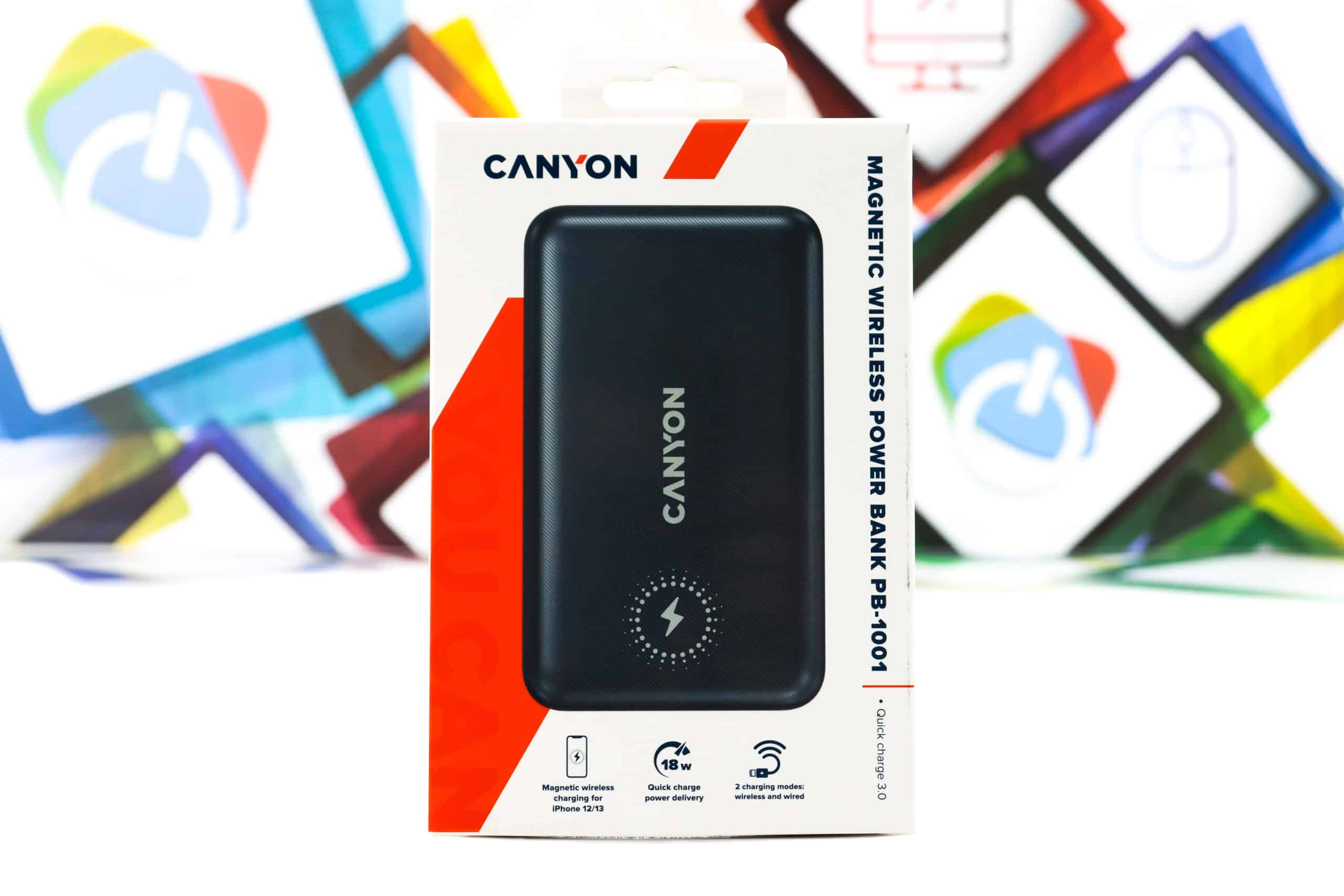 Power Bank Canyon PB-1001 10.000mAh sa bežičnim punjenjem 10W