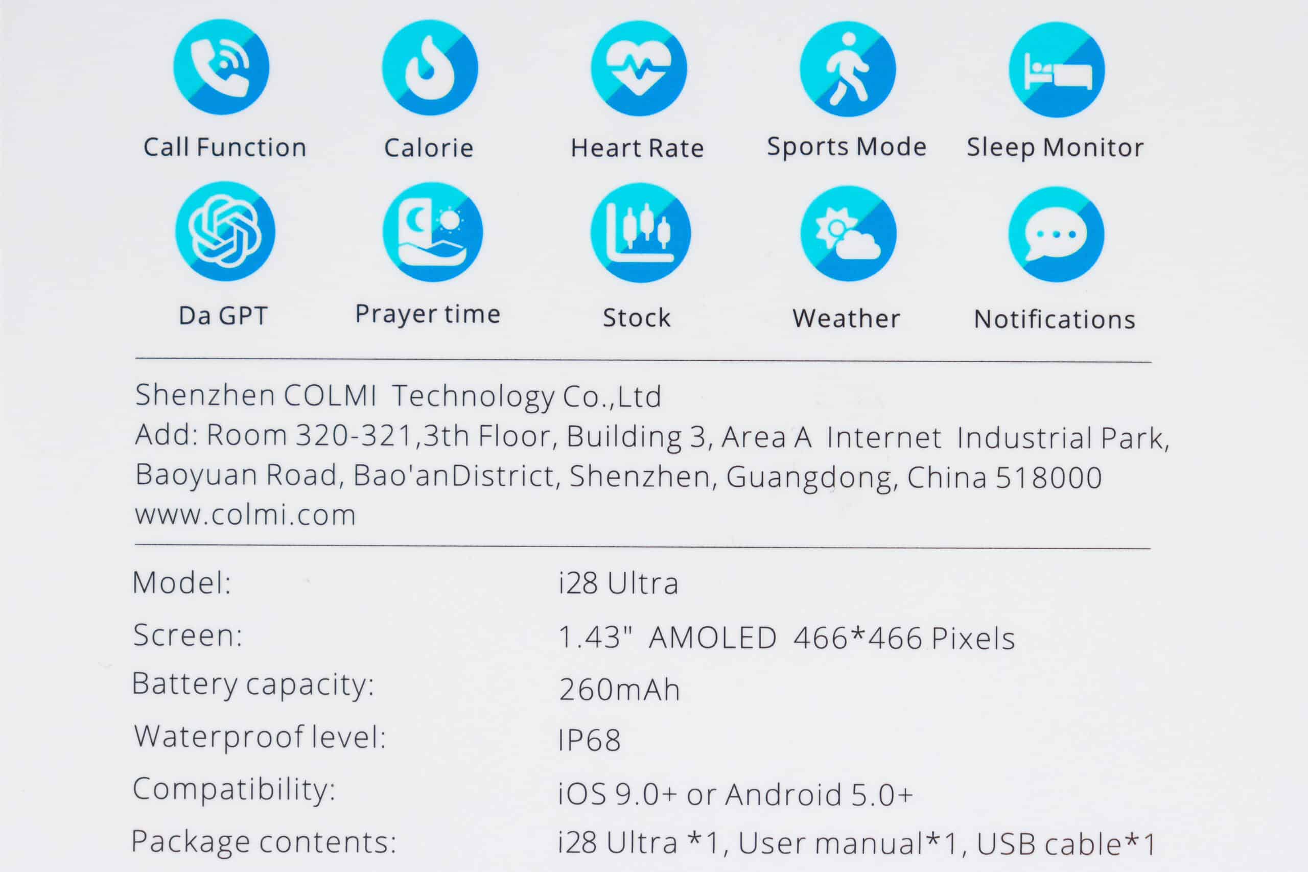 Smartwatch Colmi i28 Ultra pametni sat - Slika 6