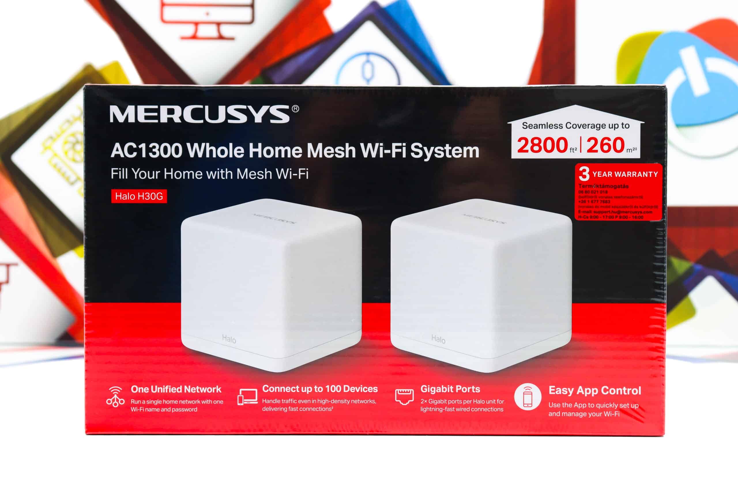 Whole Mesh System Mercusys Halo H30G za 260m2 867Mbps