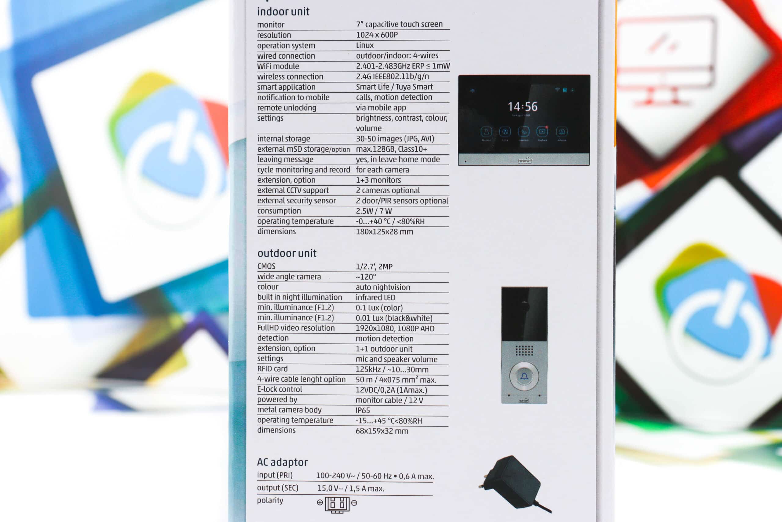 Interfon video Doorphone Home DPV SMART LCD u boji 7'' - Slika 2