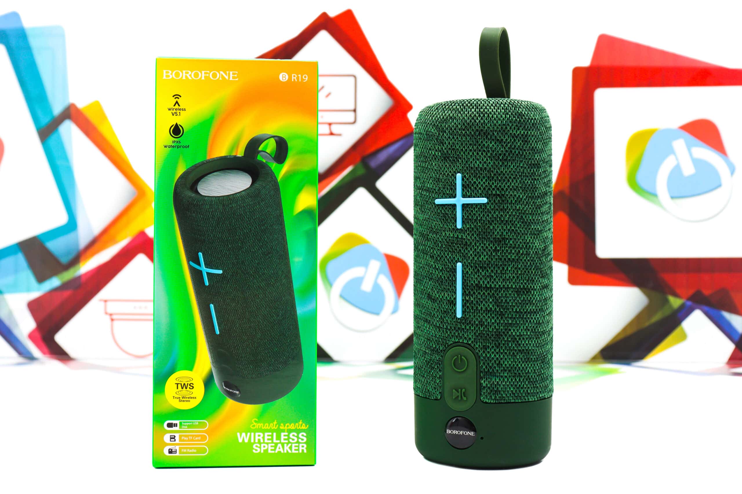 Bluetooth zvučnik Borofone BR19 bežični Wifi 10W zeleni