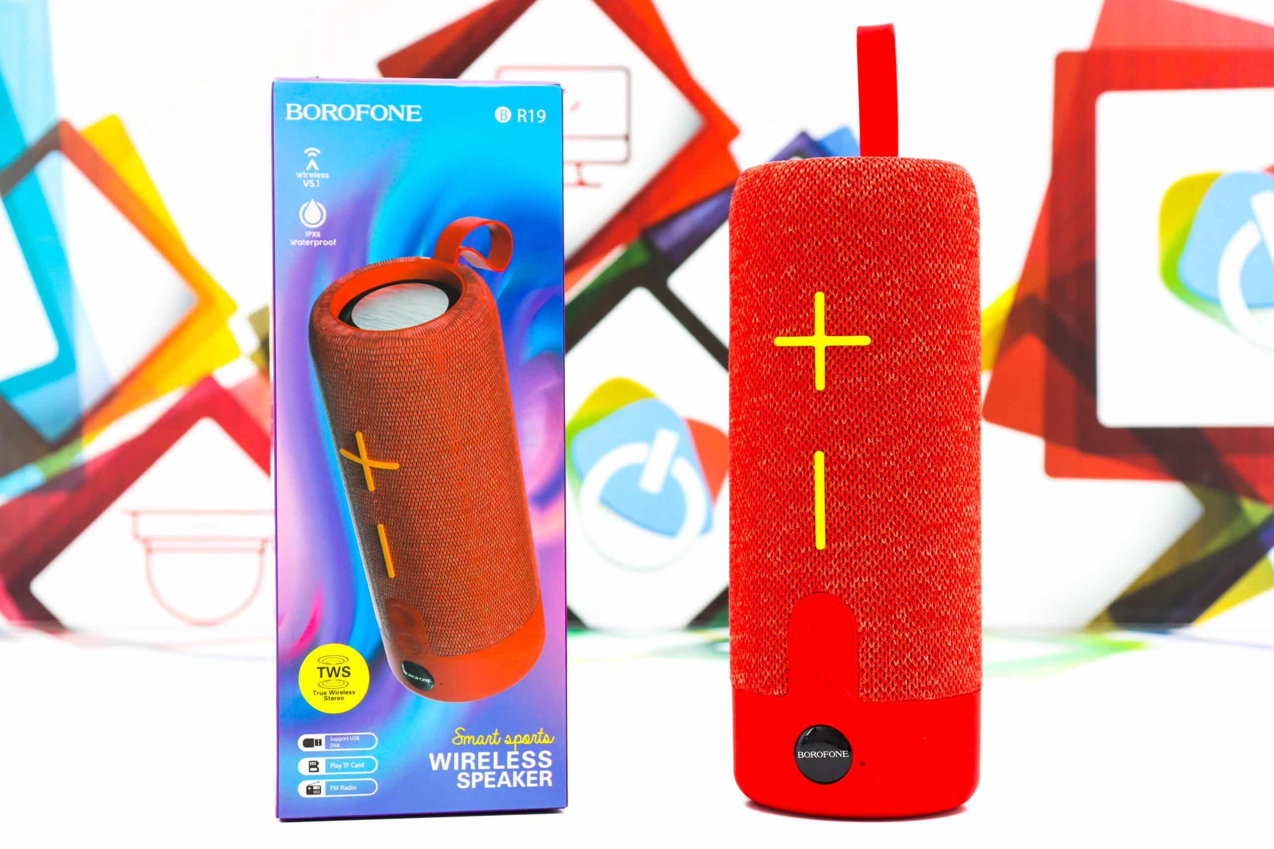 Bluetooth zvučnik Borofone BR19 bežični Wifi 10W crveni