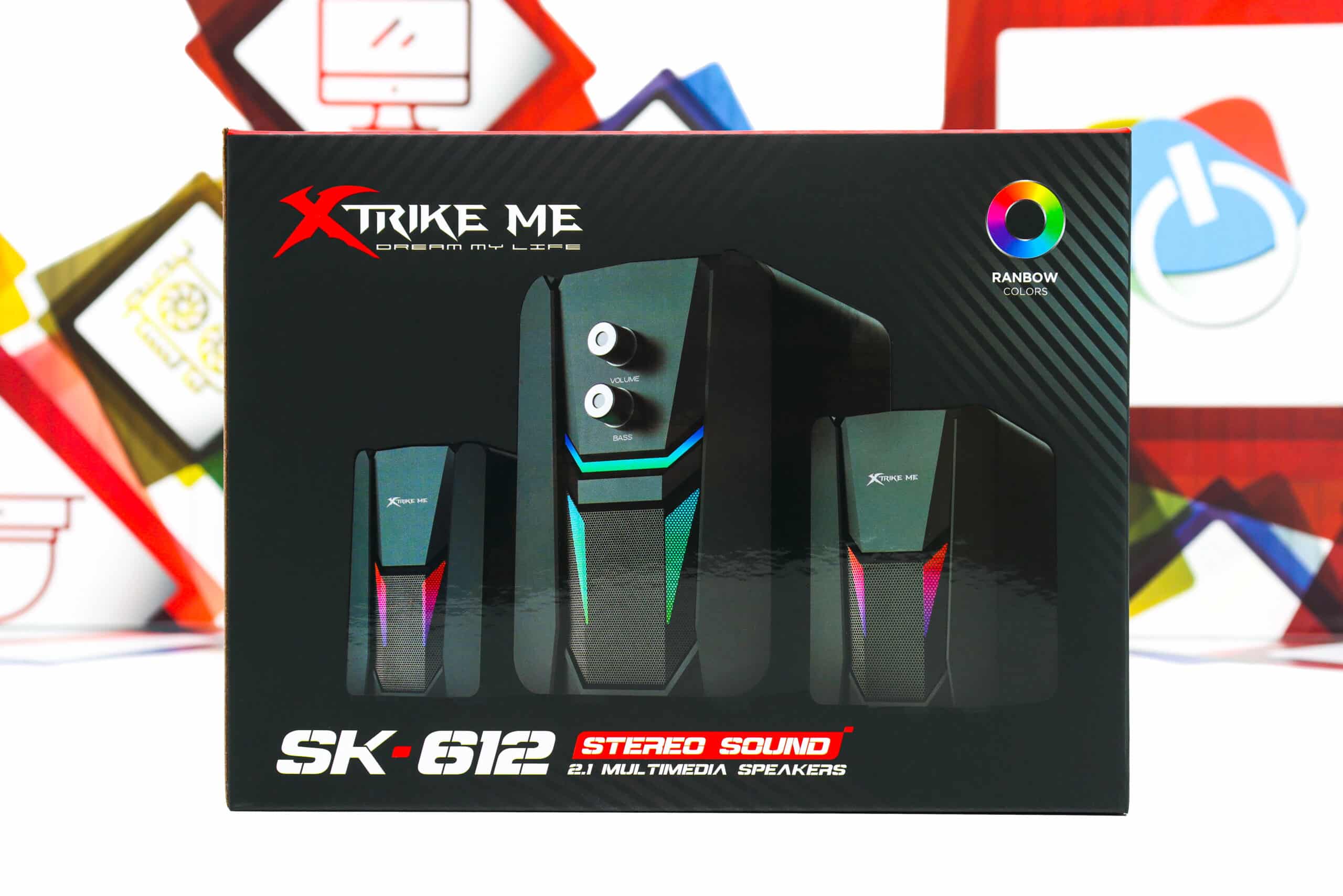 Zvučnik XTrike Me SK-612 2x3W LED RGB 2.1