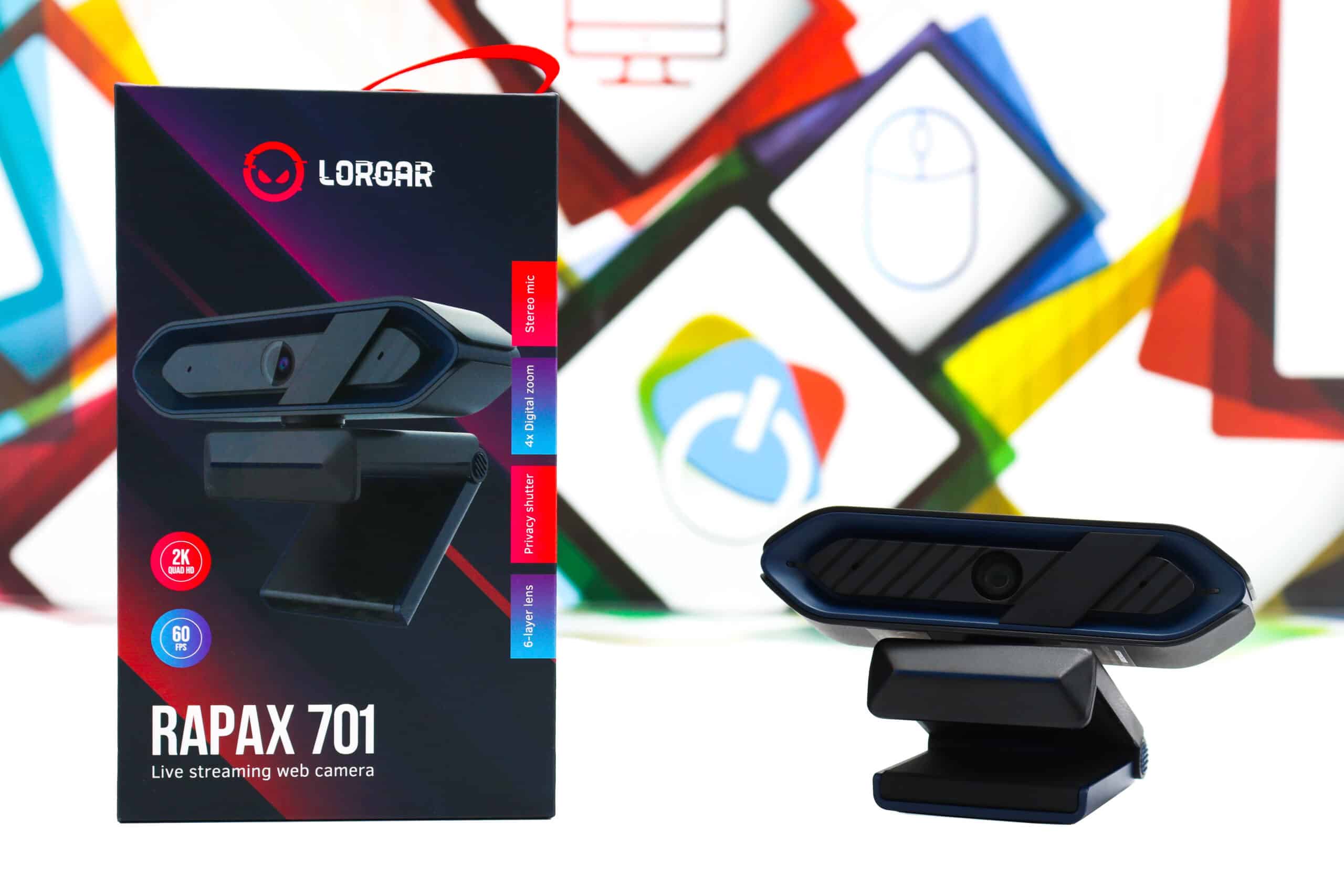 Web kamera Lorgar Rapax 701 plava 2K 60FPS 1440p