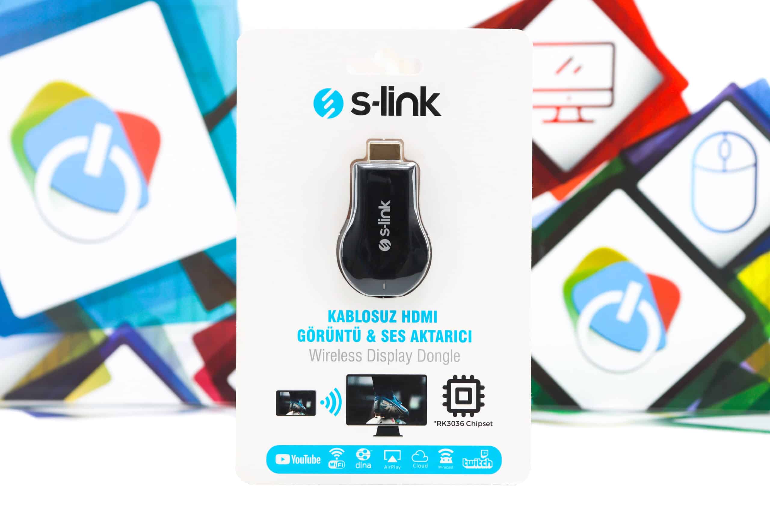 TV dongle Miracast S-link SL-WH25 2K HD