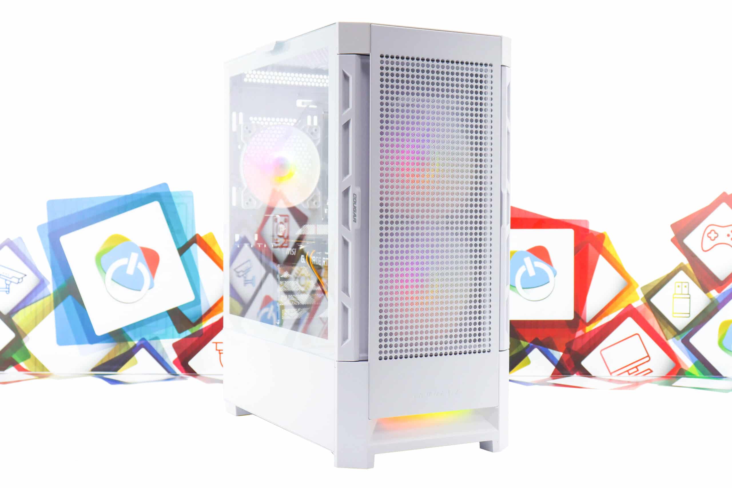 Kućište Cougar Airface RGB White MID tower - Slika 3