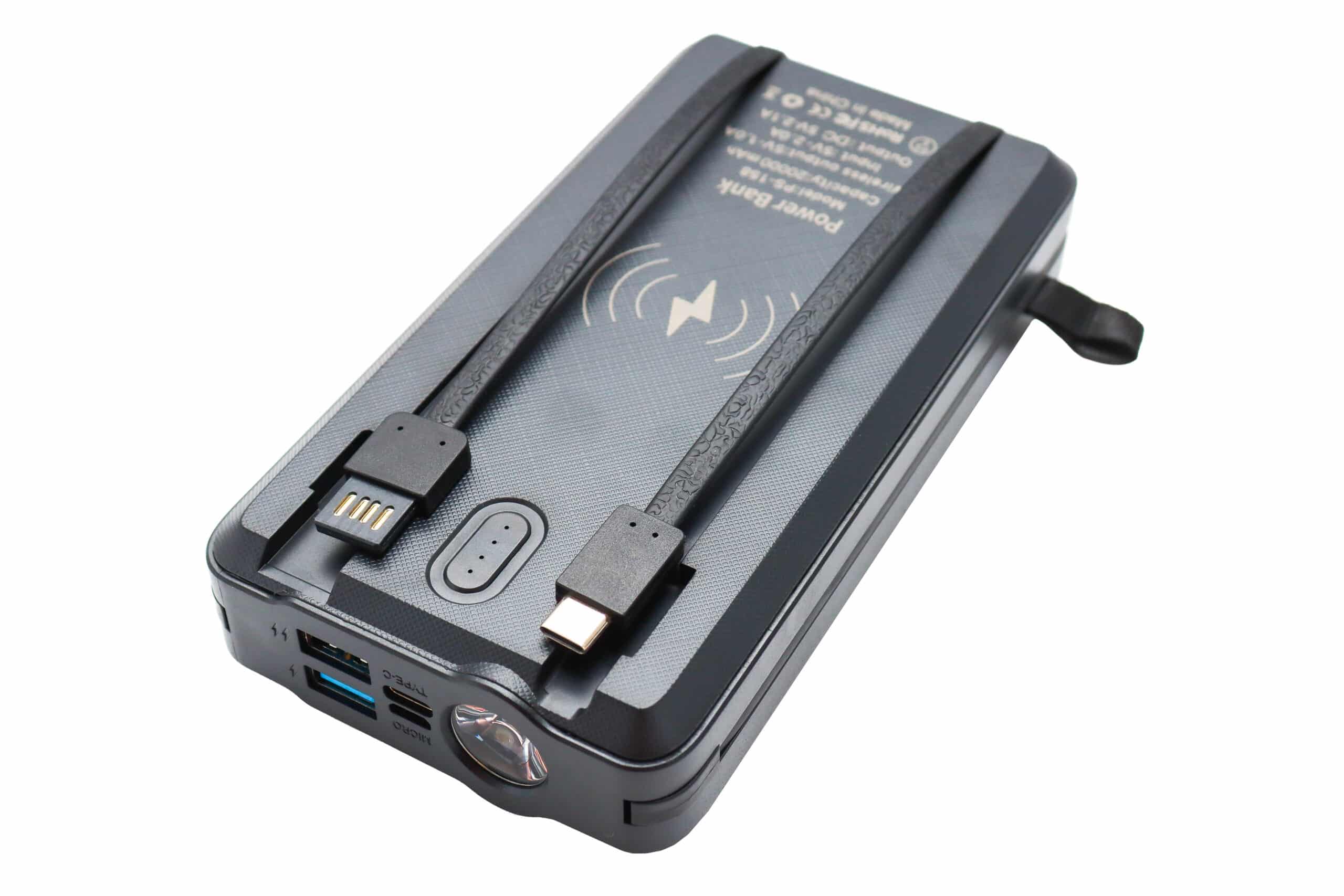 Solarni Power Bank Psooo PS-158 20000mAh sa LED svjetiljkom - Slika 5