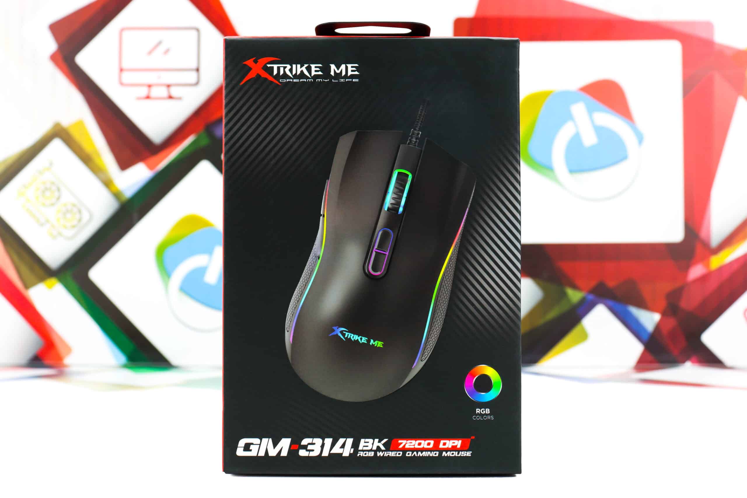 Gaming miš Xtrike Me GM-314 Black RGB 7200dpi