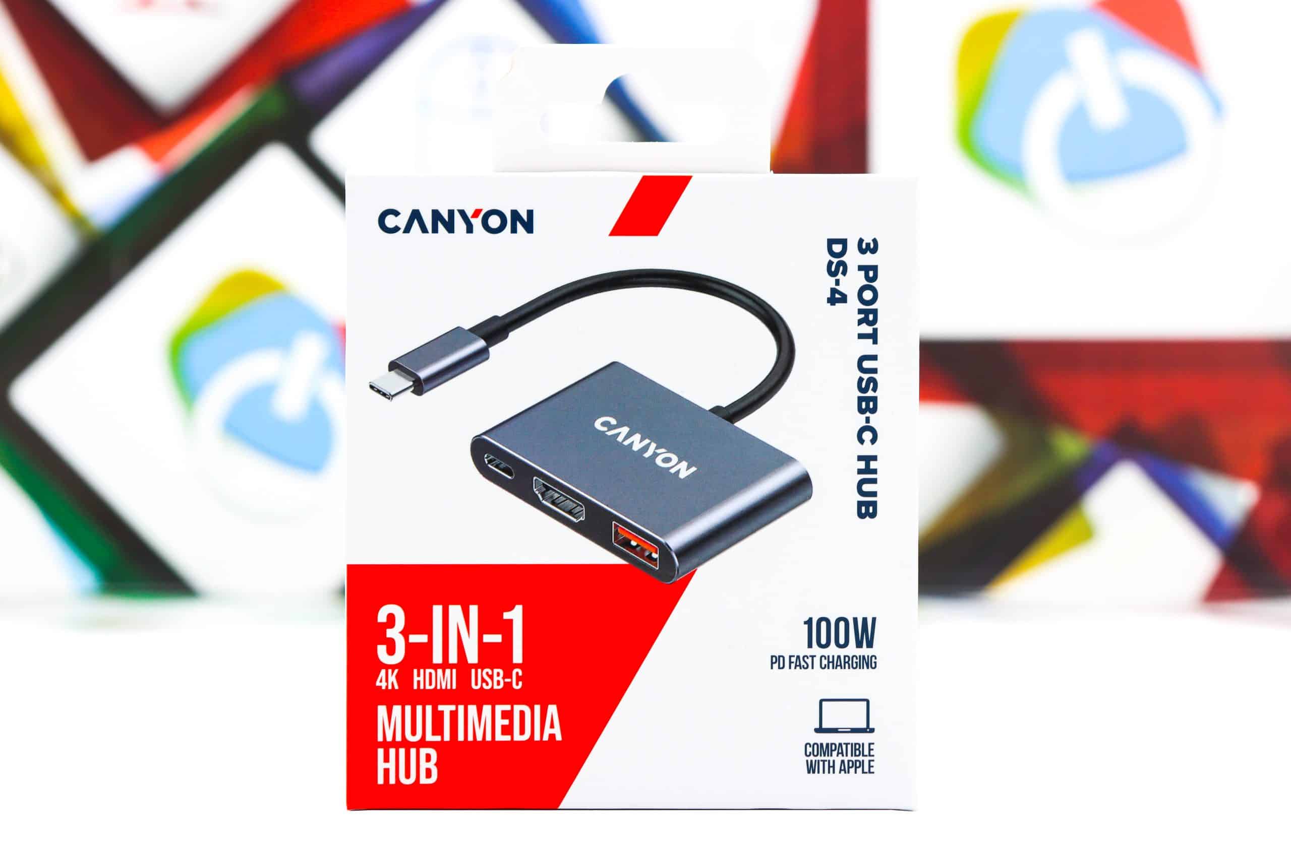 Multiport Hub Canyon DS-4 3 port USB-C