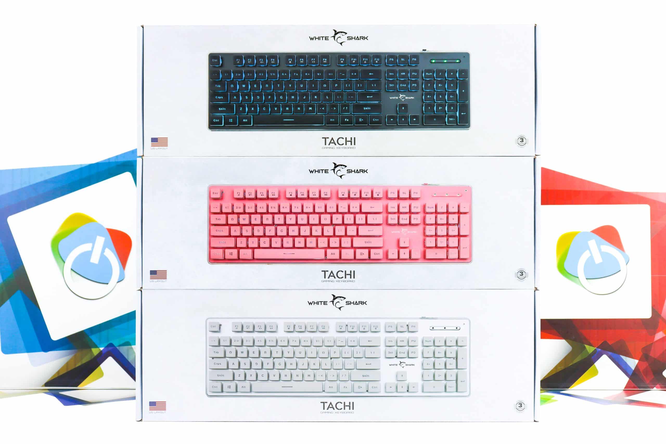 Gaming tipkovnica White Shark Tachi bijela - Slika 2