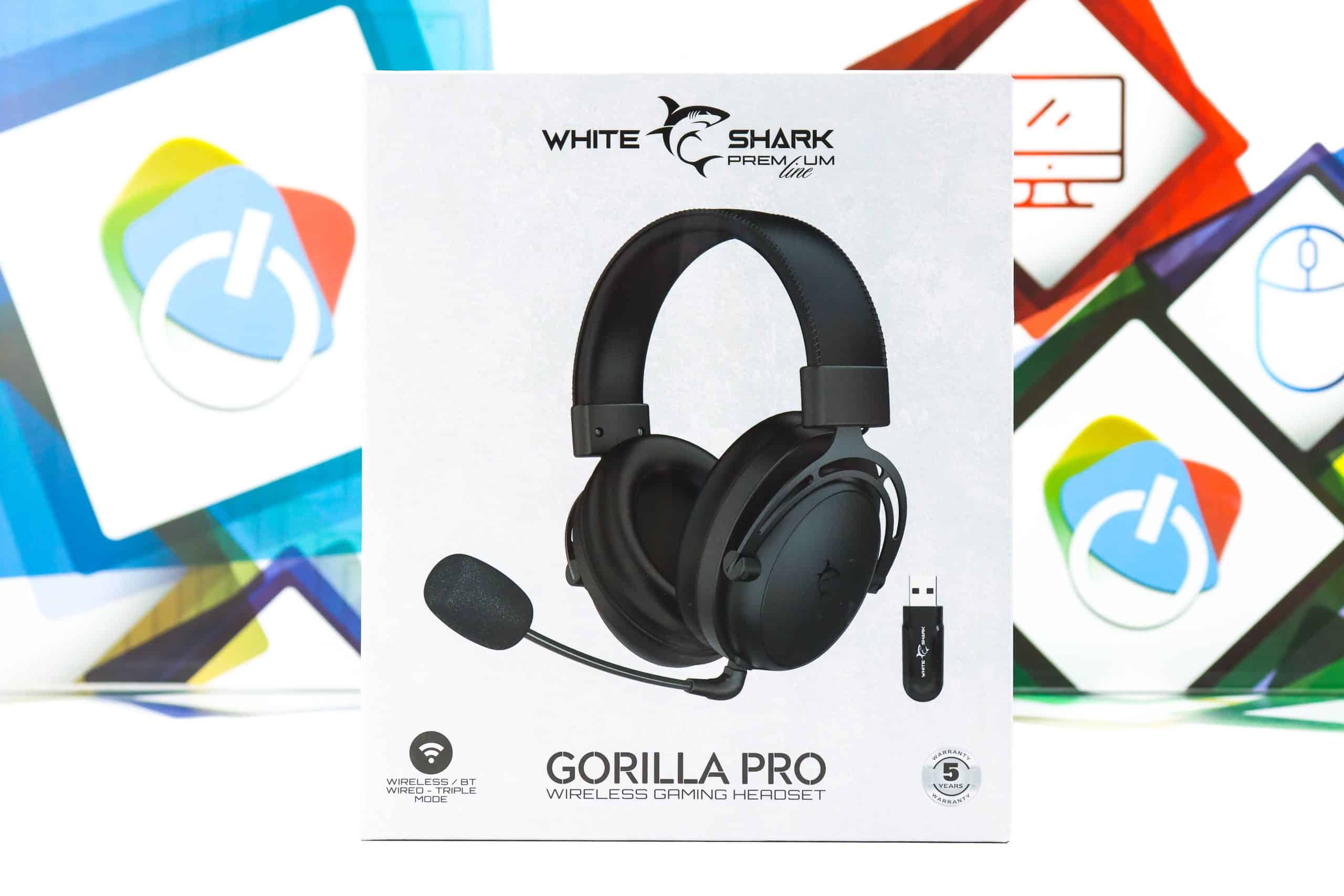 Gaming slušalice bežične White Shark Gorilla Pro crne