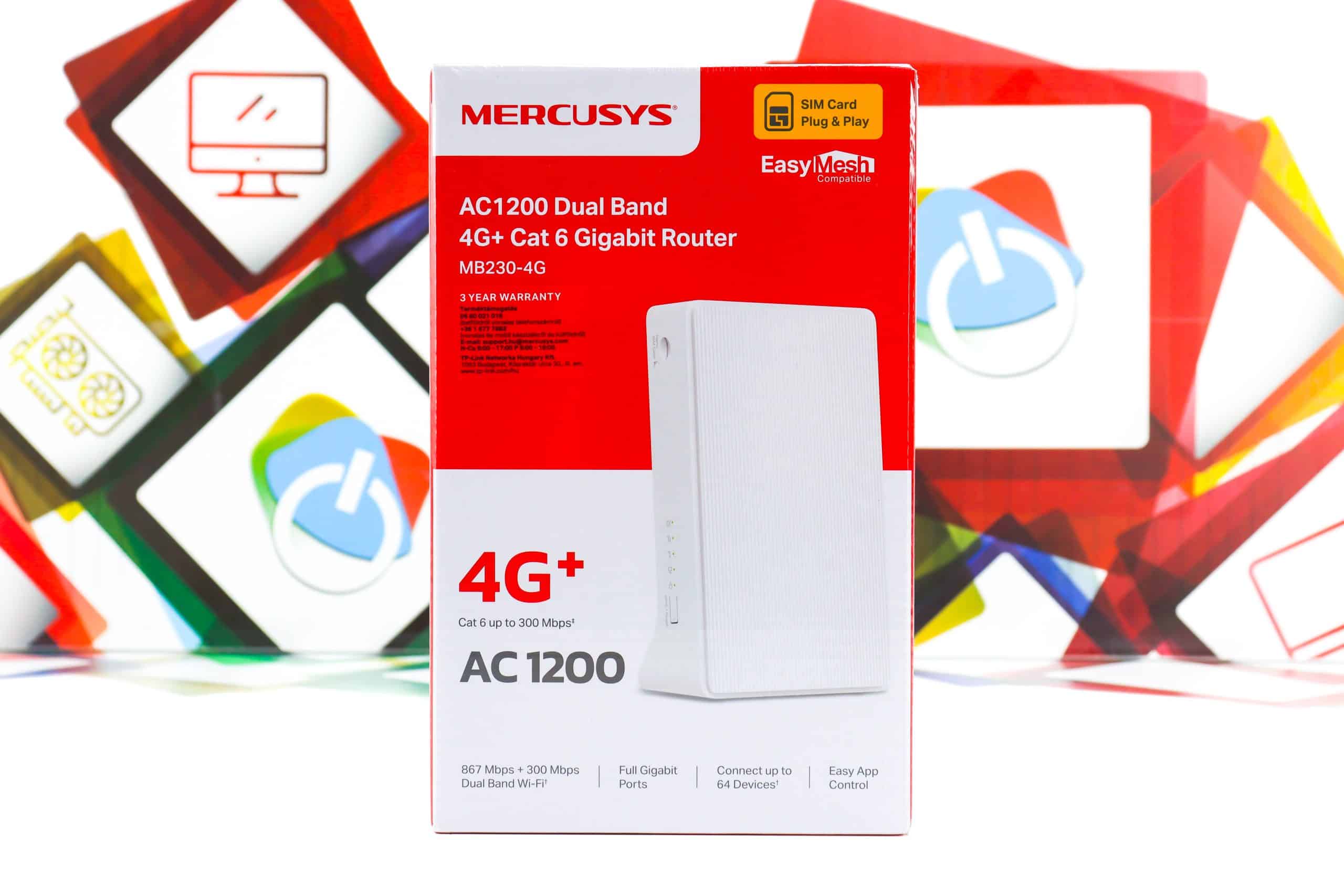 Router Mercusys MB230-4G LTE Mobile WiFi prenosni