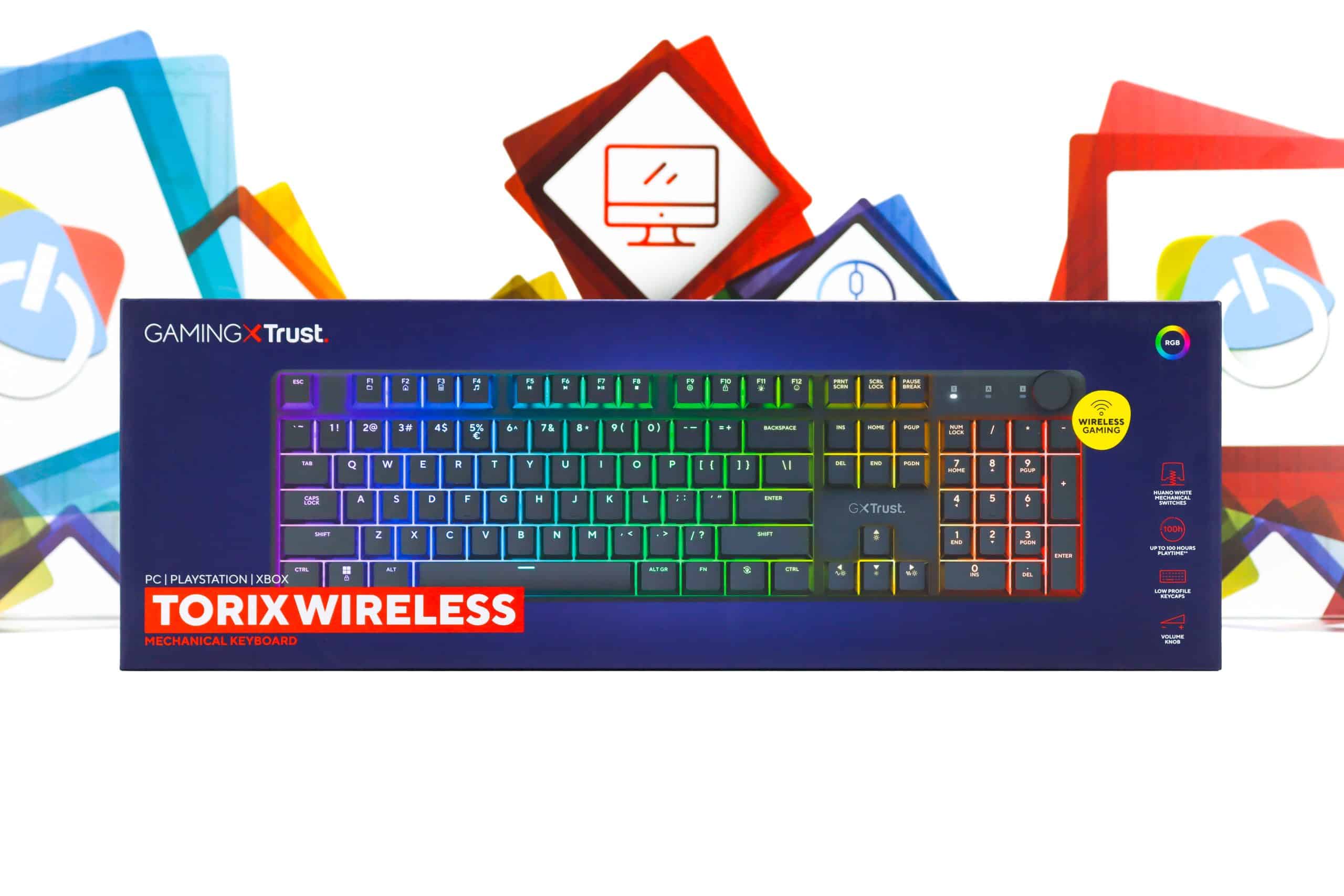 Gaming bežična tipkovnica Trust Torix Wireless GXT868 mehanička
