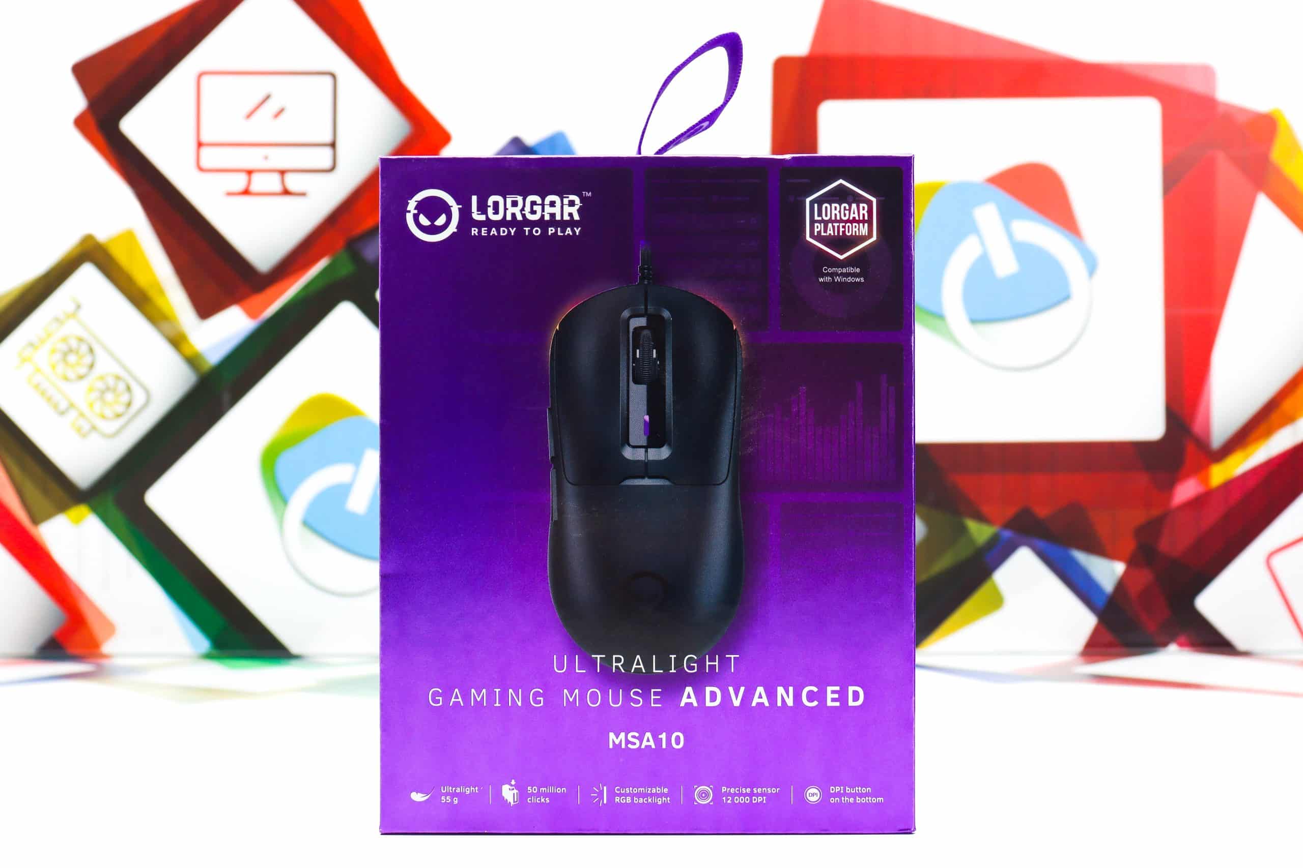 Gaming miš Lorgar Advanced MSA10 black crni
