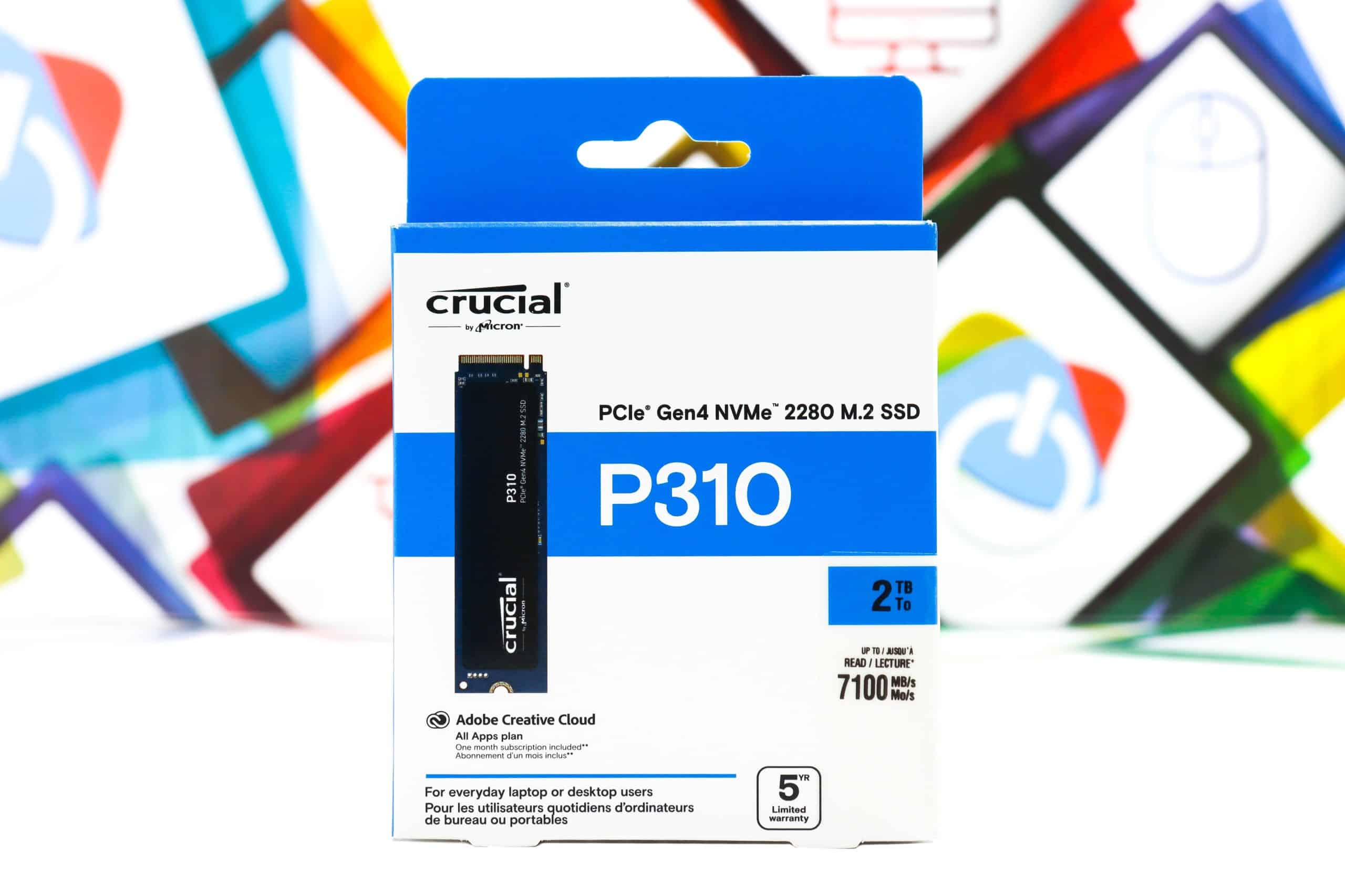 SSD Crucial P310 2TB PCIe Gen4 NVMe 2280 M.2