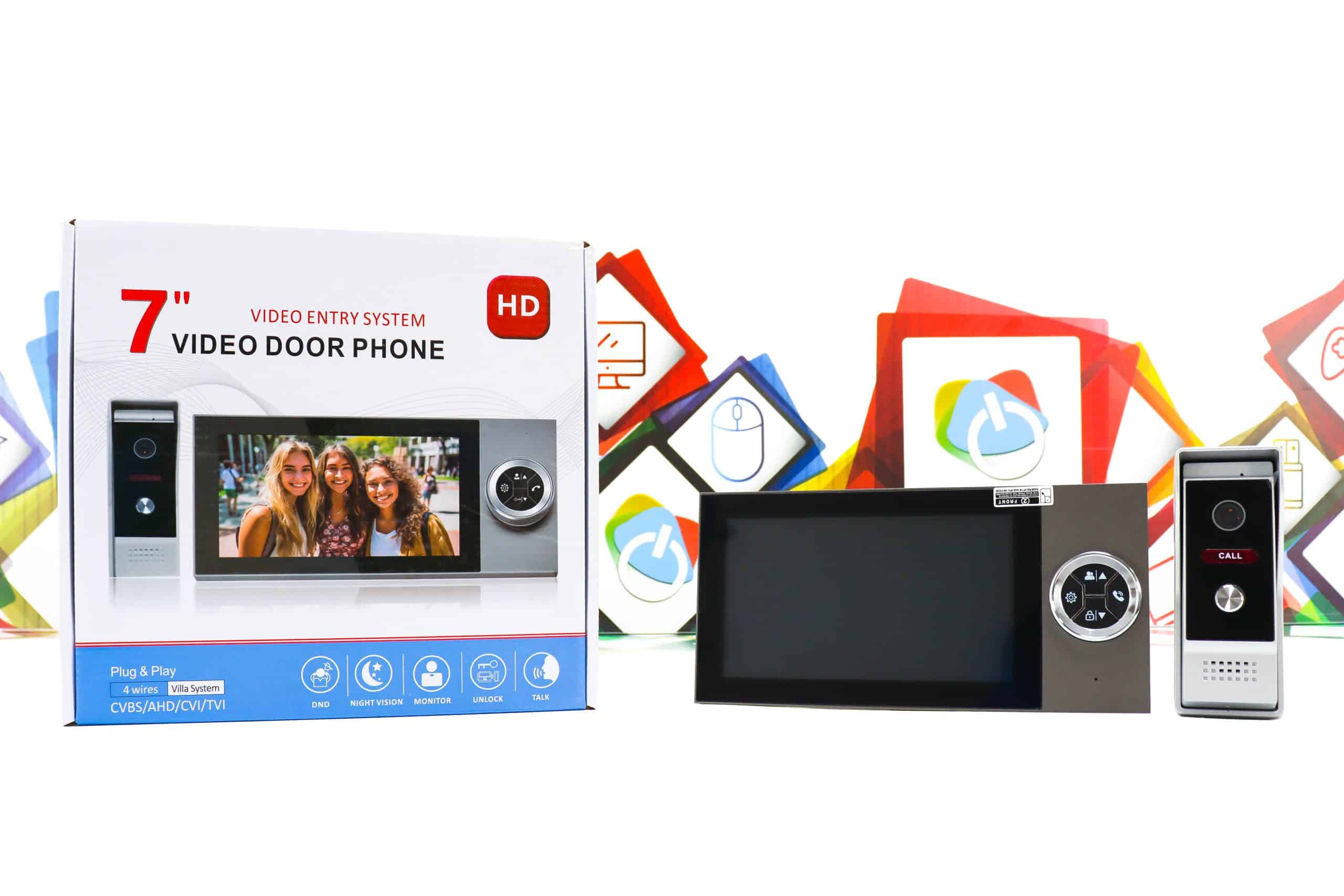Interfon Video Door Phone AHD BJ-A71T-HM1 7"