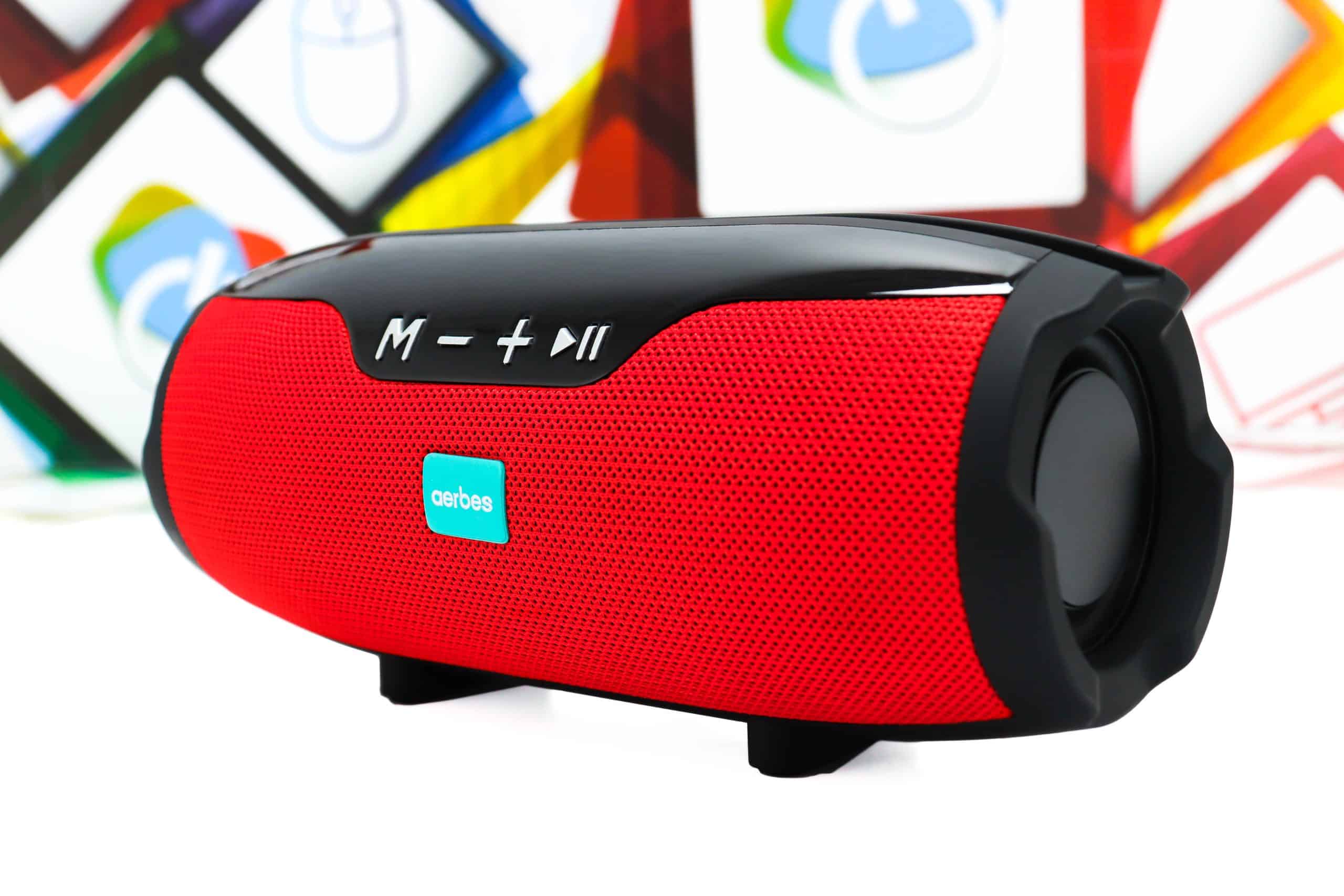 Bluetooth zvučnik Aerbes AB-D404 10W crno-crveni - Slika 2