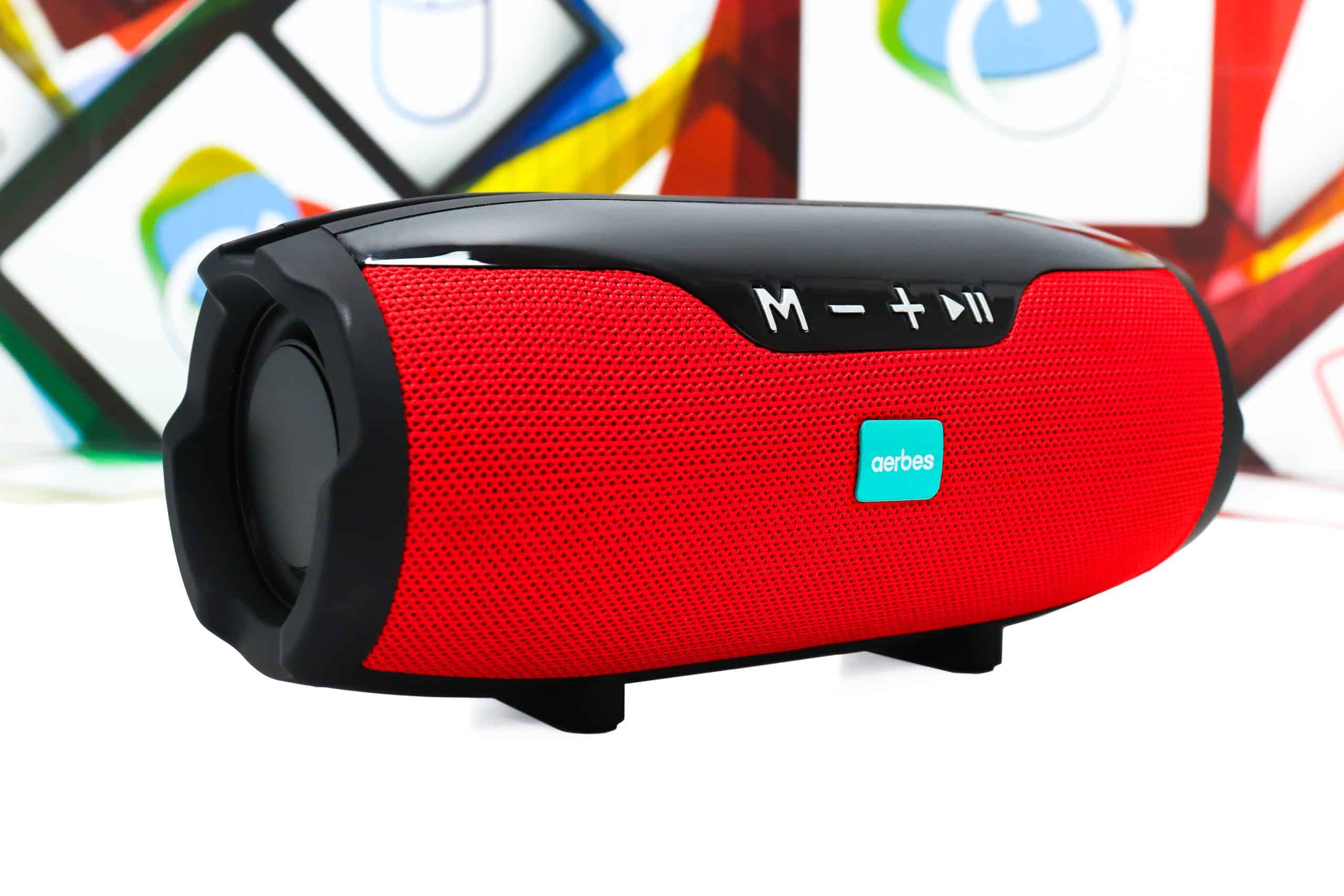 Bluetooth zvučnik Aerbes AB-D404 10W crno-crveni - Slika 3