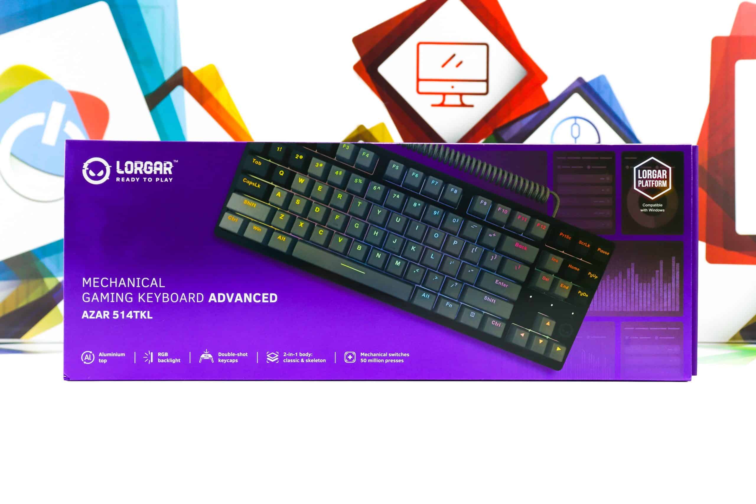 Gaming tipkovnica Lorgar Azar 514TKL mehanička crna