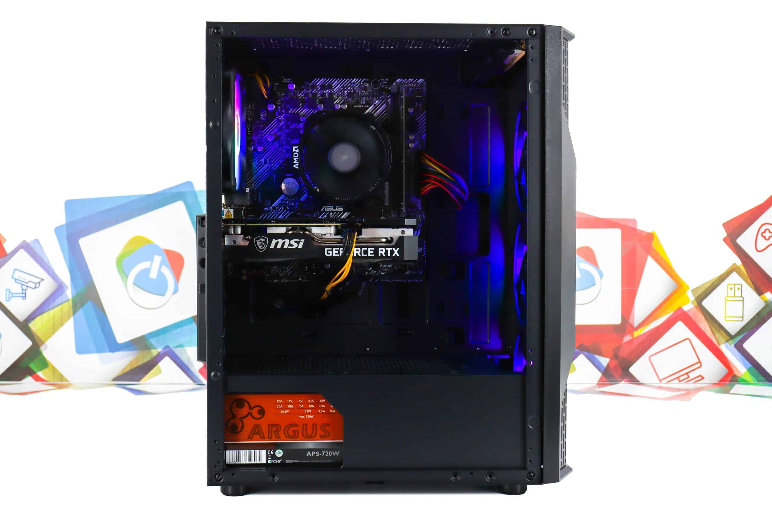 Gaming PC Cougar MX110-07 R5 3600 RTX 3050 1TB SSD 16GB DDR4 - Slika 8