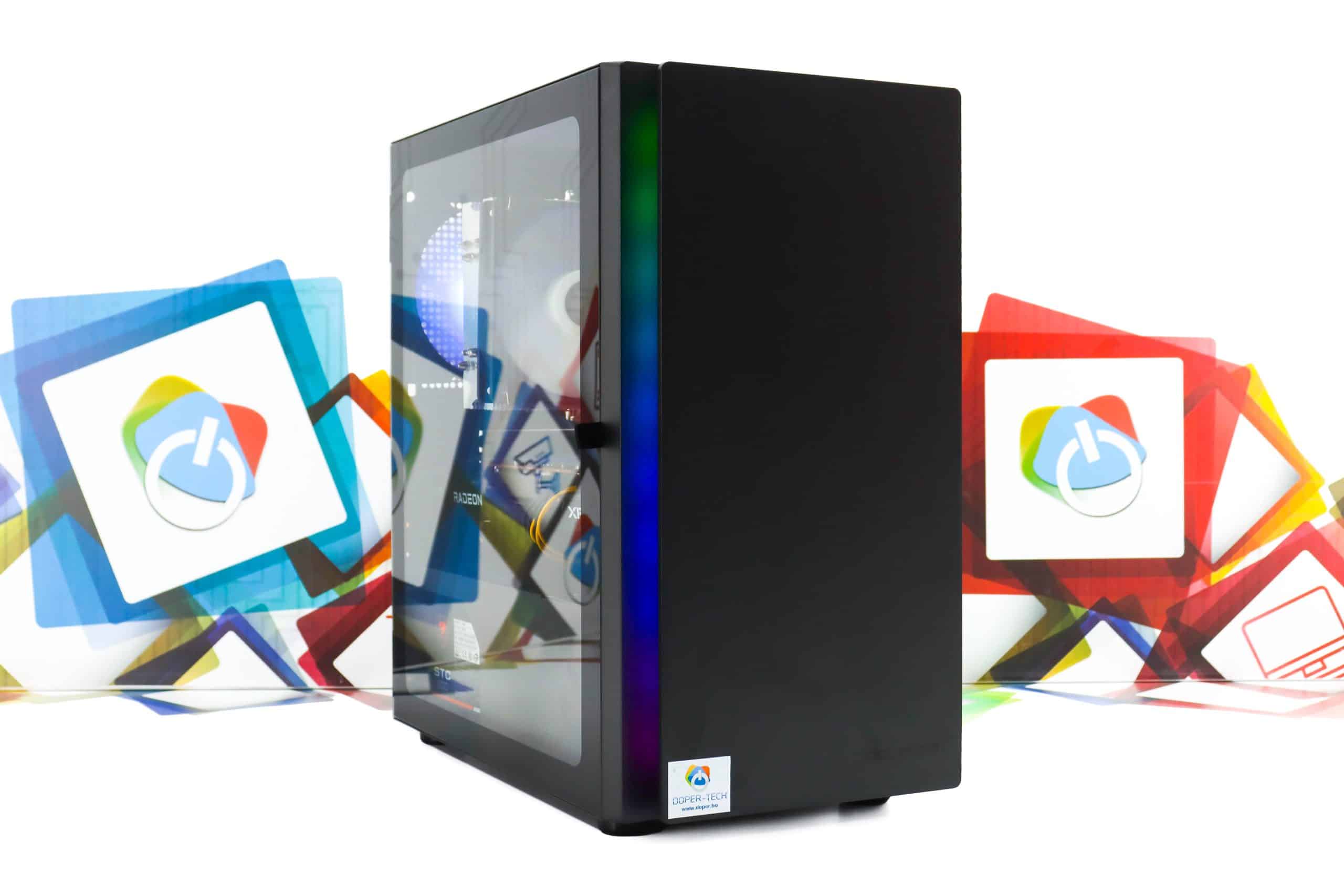Gaming PC Cougar Purity-21B R5 5500 RX 7600 480GB SSD 16GB DDR4 - Slika 3