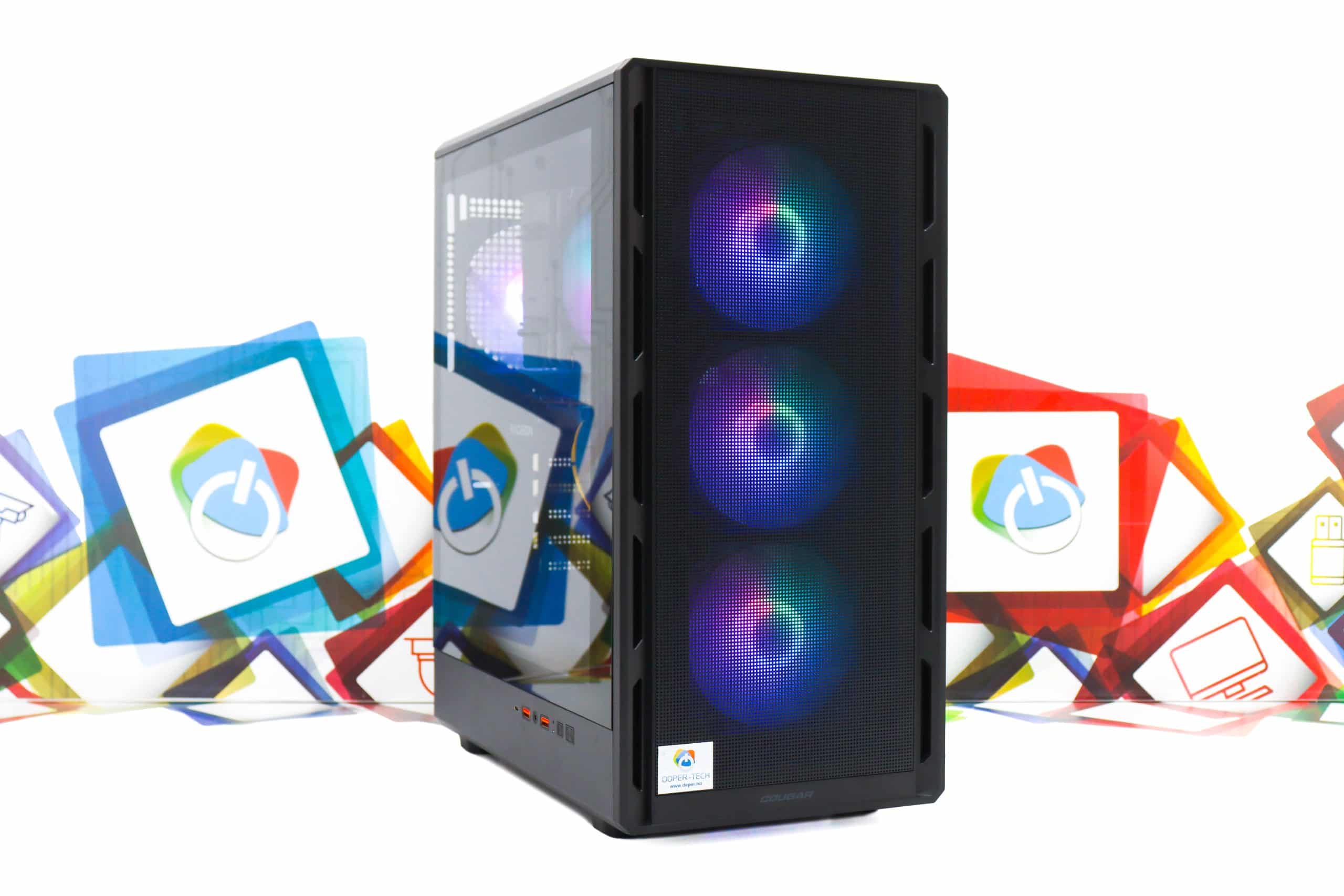 Gaming PC Airface Pure Pro-01 R5 7600X RX 7600 500GB SSD 16GB DDR5 - Slika 3