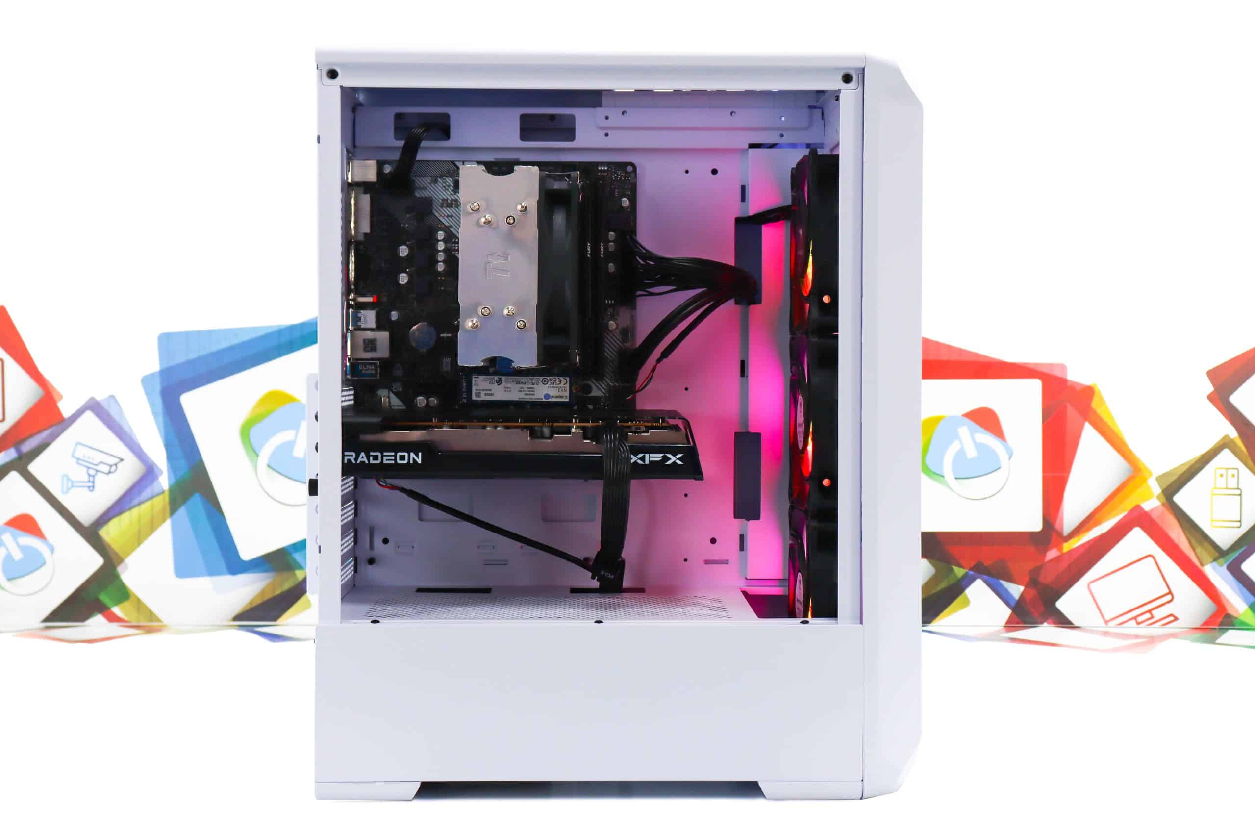 Gaming PC Archon 2 Mesh-50W R5 5600X RX 7600 500GB SSD 16GB DDR4 - Slika 9