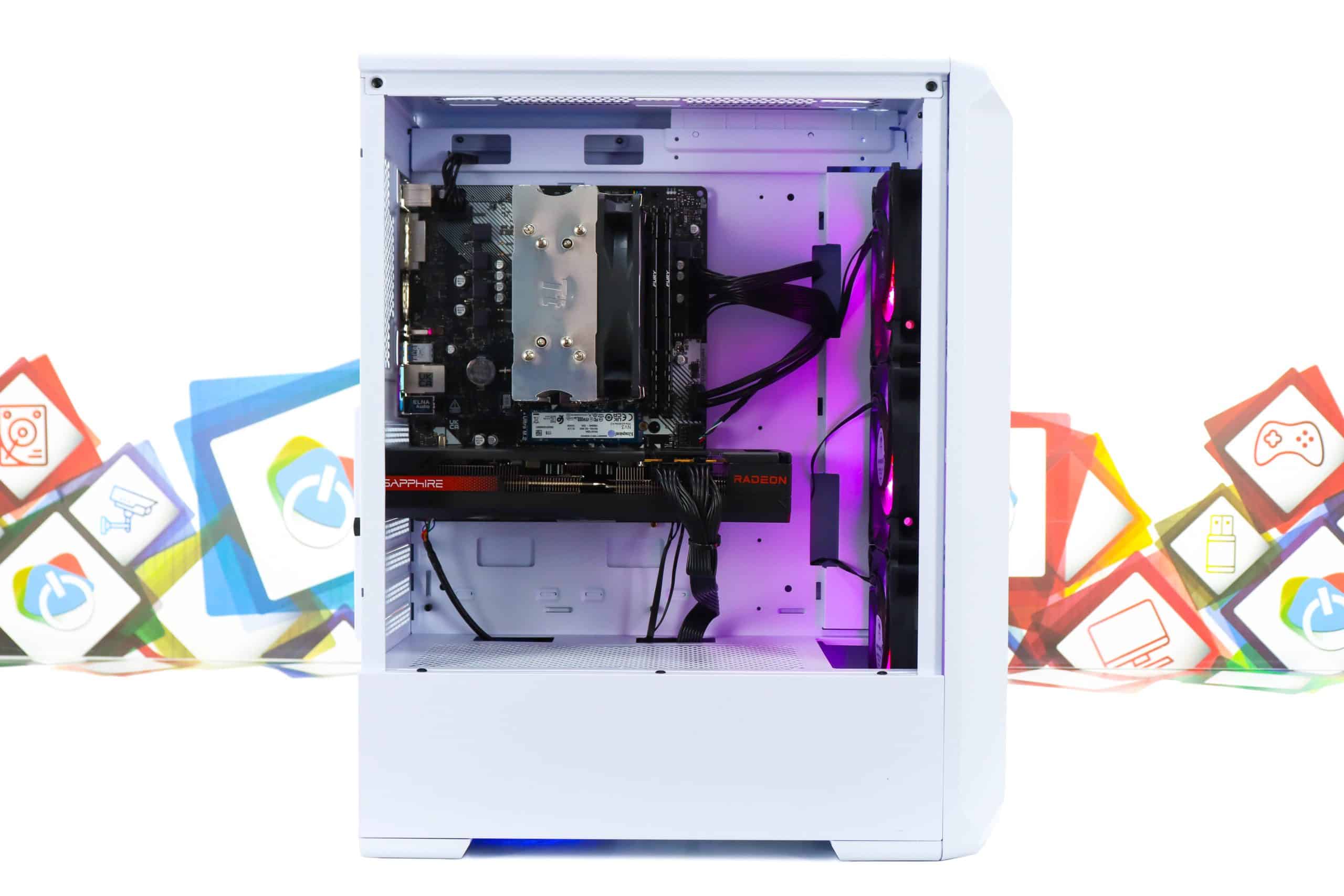 Gaming PC Archon 2 Mesh-52W R5 5600X RX 7600 XT 1TB SSD 16GB DDR4 - Slika 8