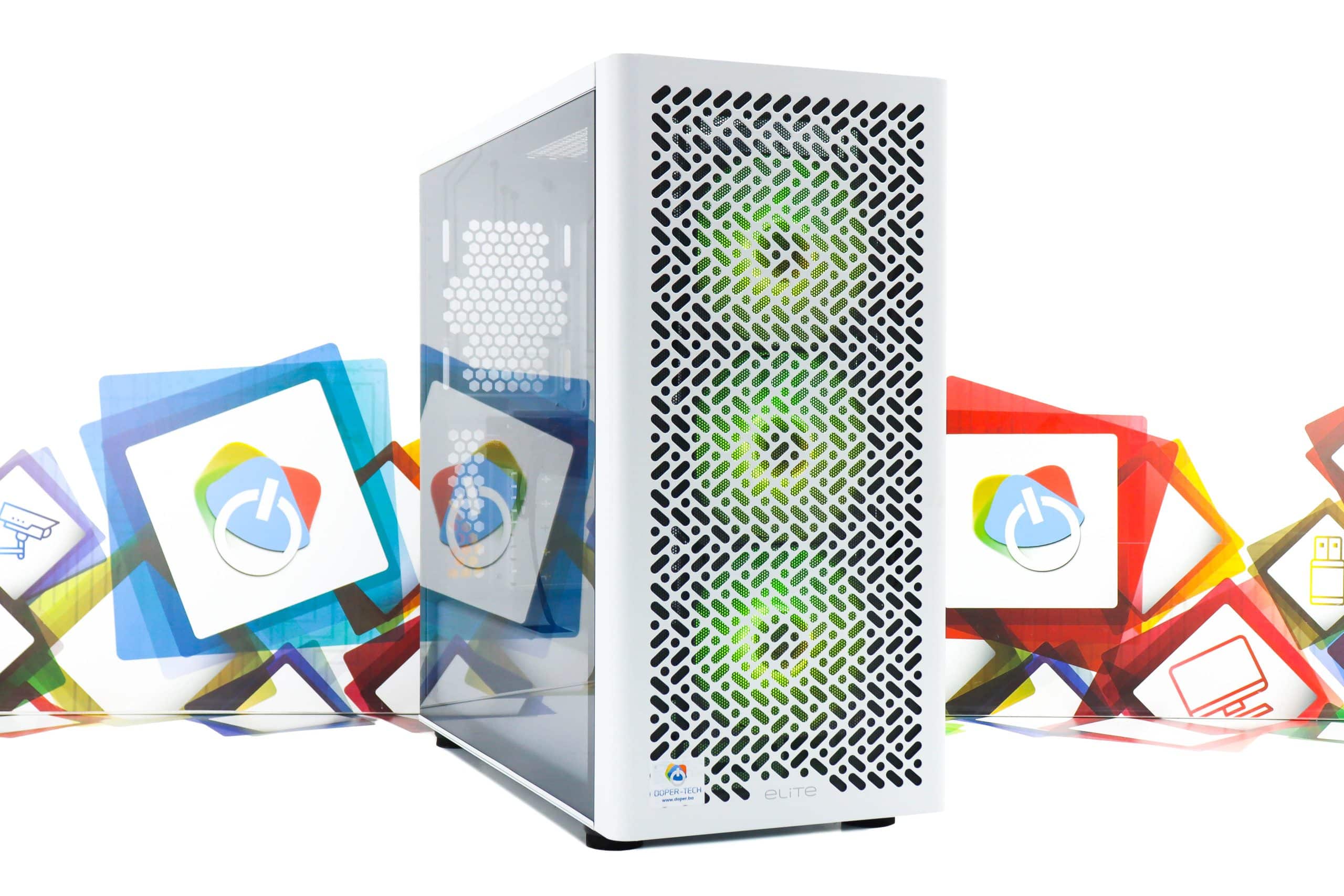Gaming PC CM Elite 502-02W i5-14400F RX 7600 XT 1TB SSD 32GB DDR5 - Slika 3
