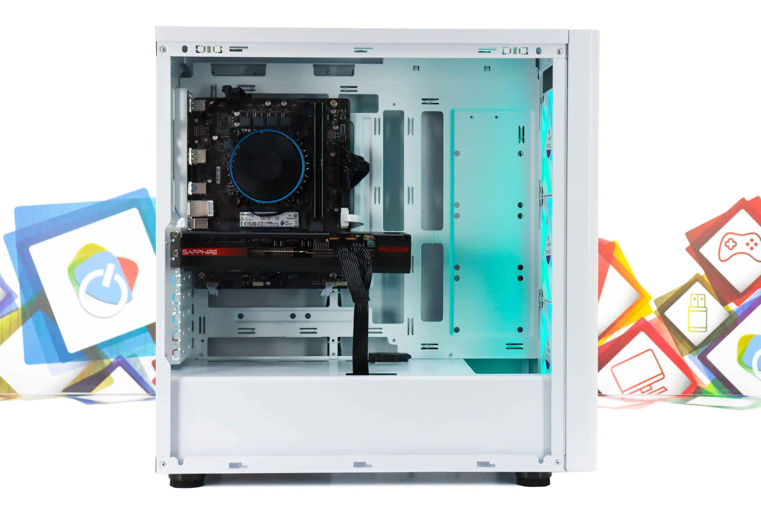 Gaming PC CM Elite 502-02W i5-14400F RX 7600 XT 1TB SSD 32GB DDR5 - Slika 8