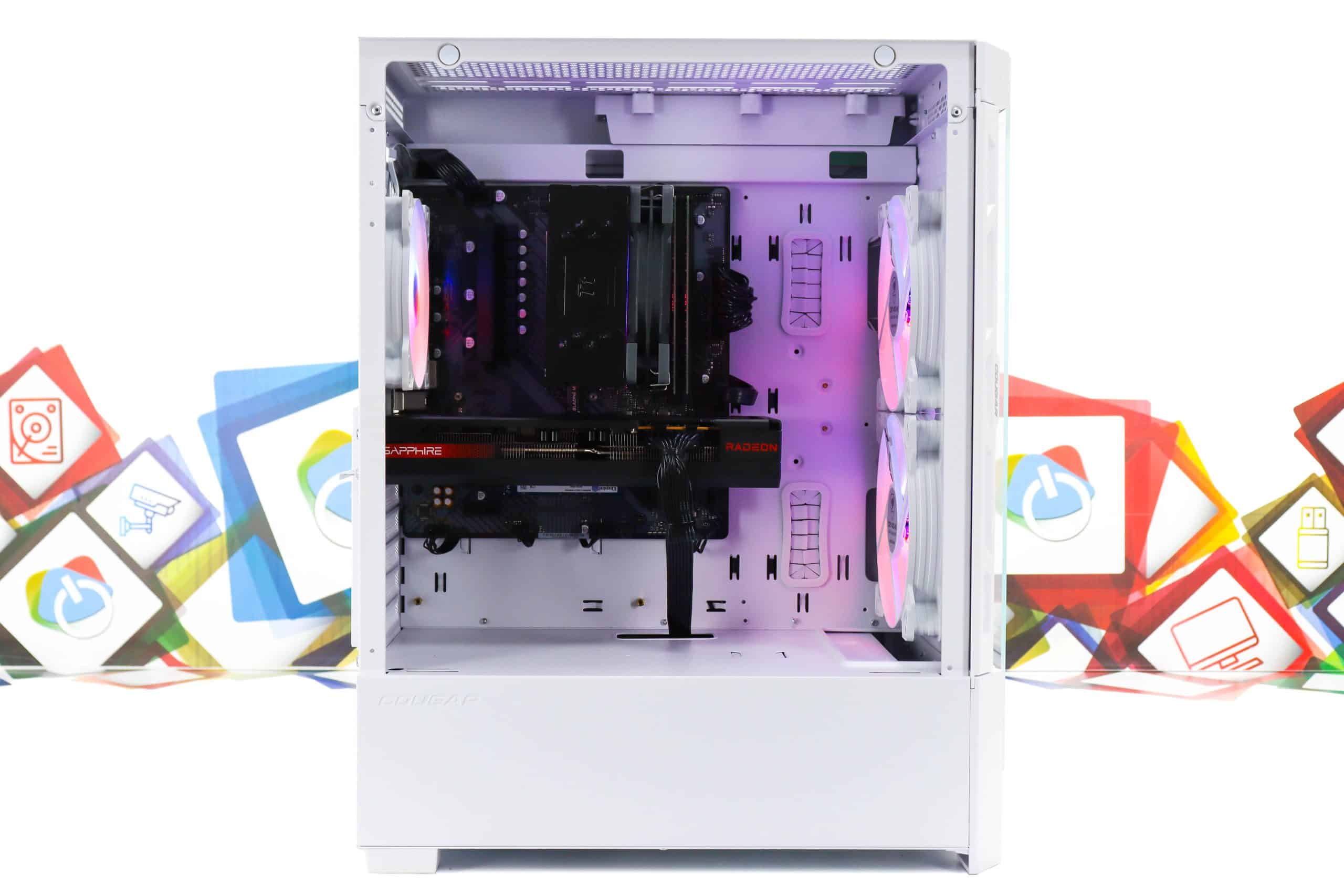 Gaming PC Cougar DuoFace 26W R5 7600X RX 7600 XT 1TB SSD 32GB DDR5 - Slika 8