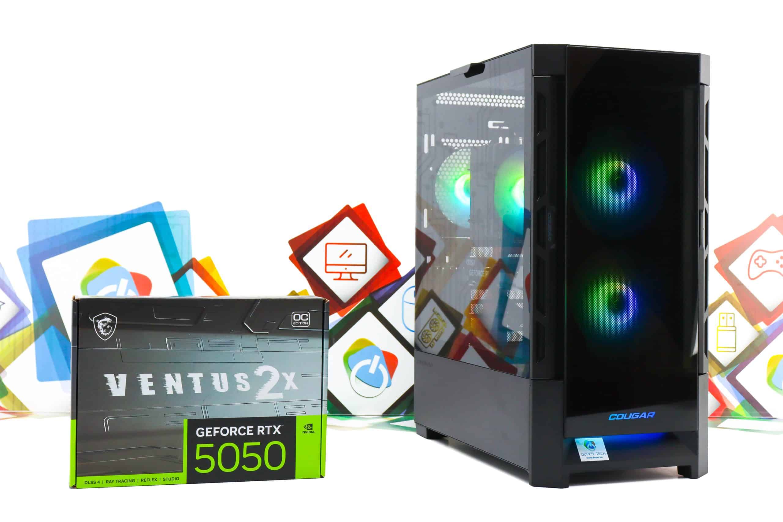 Gaming PC Cougar Duoface 27B R5 5600X RTX 5050 500GB SSD 16GB DDR4 - Slika 2