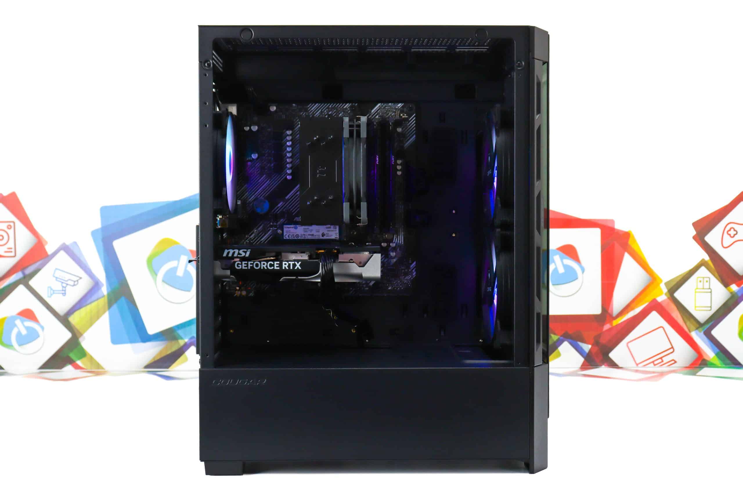 Gaming PC Cougar Duoface 27B R5 5600X RTX 5050 500GB SSD 16GB DDR4 - Slika 8